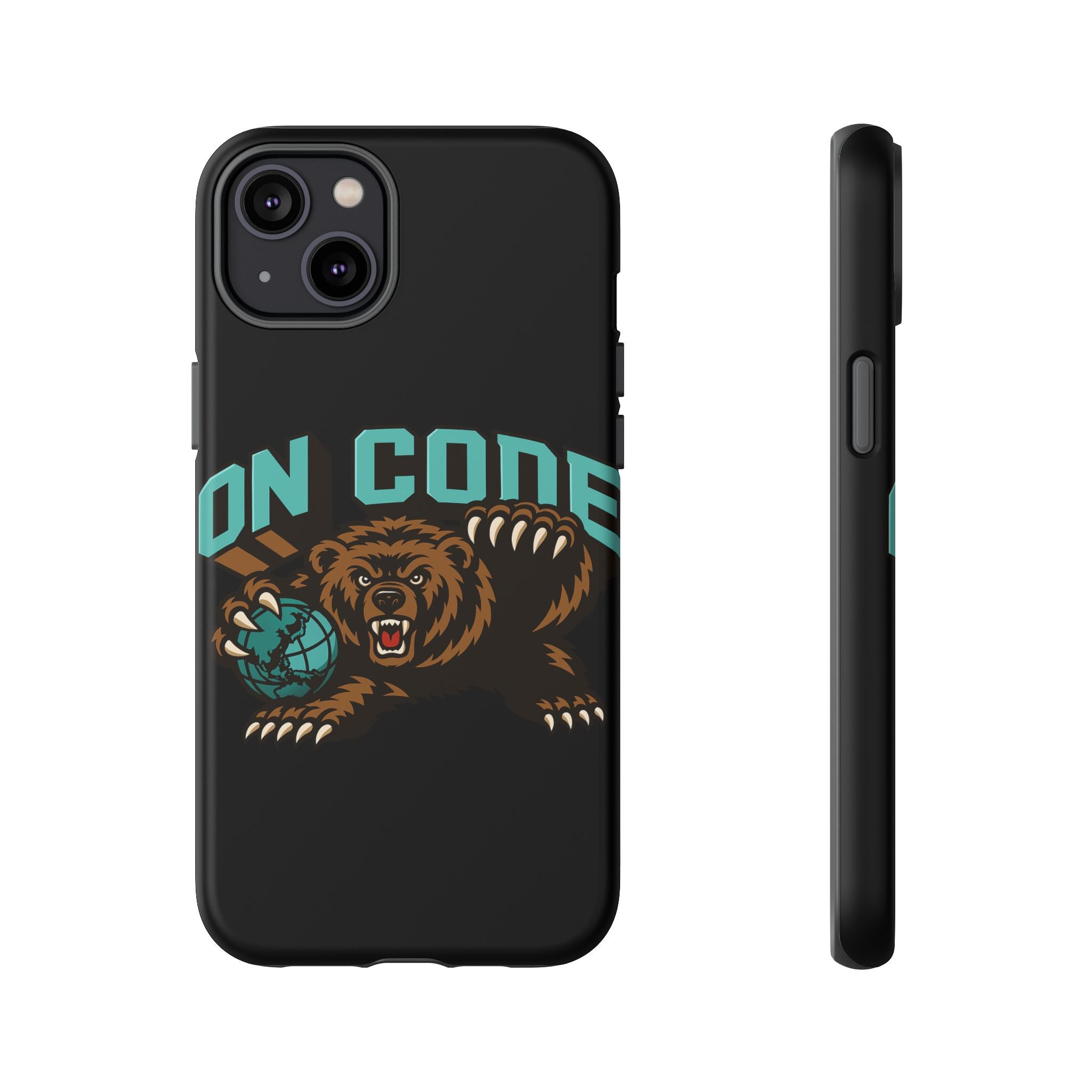 Bear Basketball Tough Phone Case — 'On Core' Protective iPhone Cover