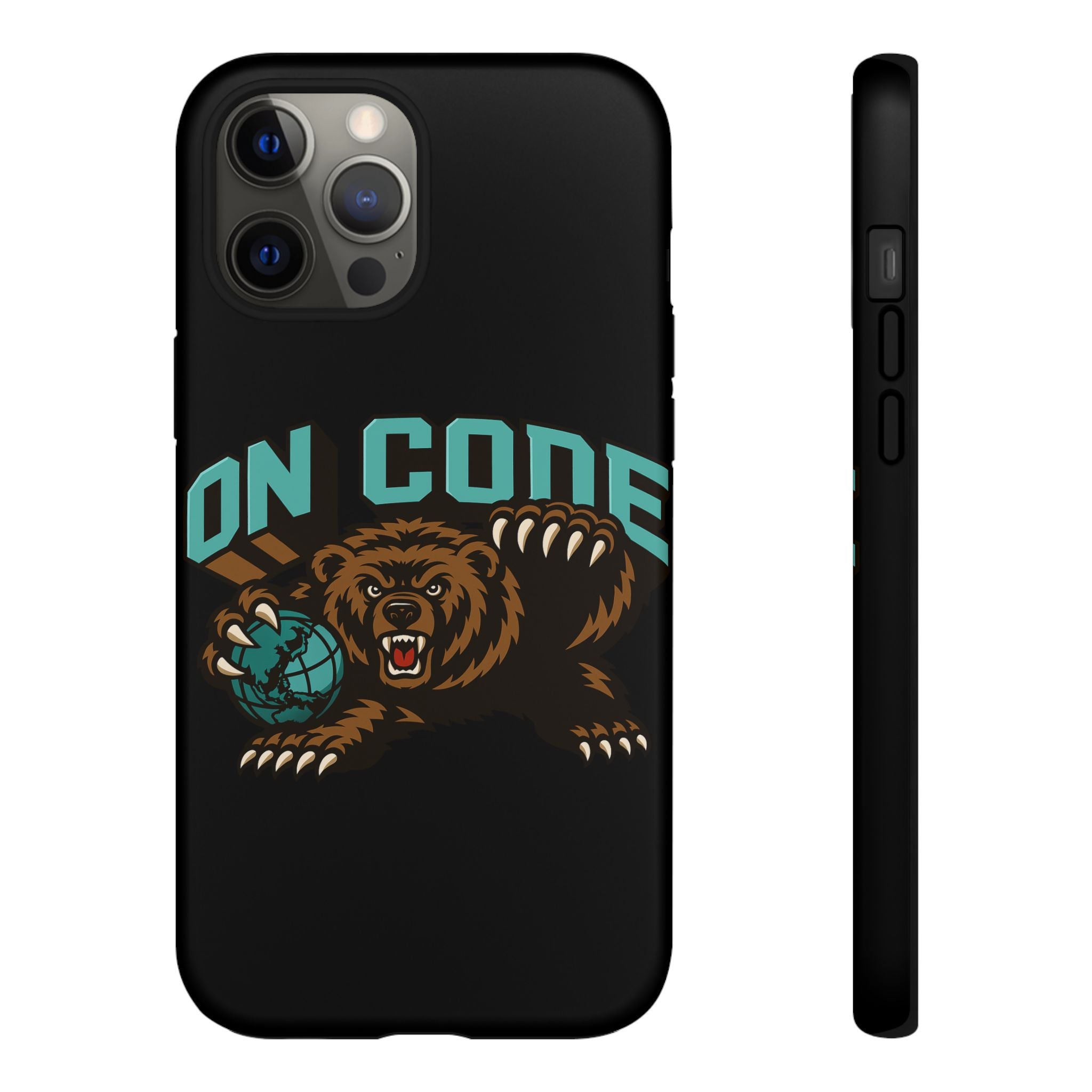 Bear Basketball Tough Phone Case — 'On Core' Protective iPhone Cover