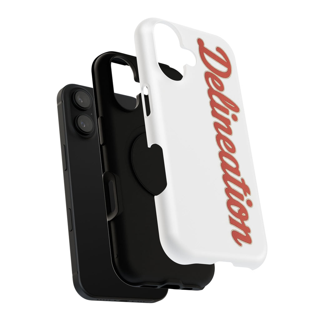 Delineation Script Phone Case — Impact‑Resistant Protective Cover