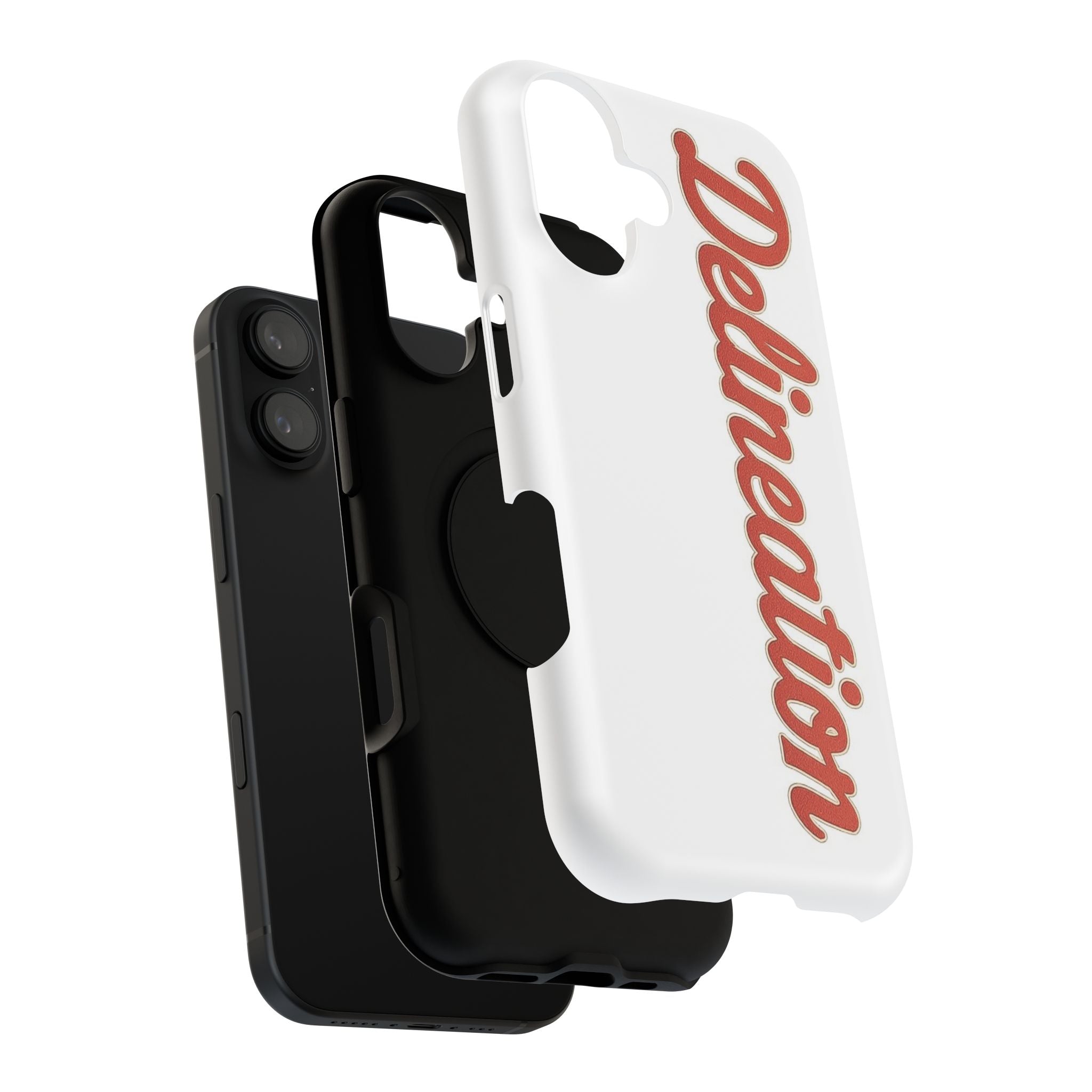 Delineation Script Phone Case — Impact‑Resistant Protective Cover