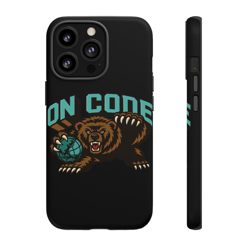 Bear Basketball Tough Phone Case — 'On Core' Protective iPhone Cover