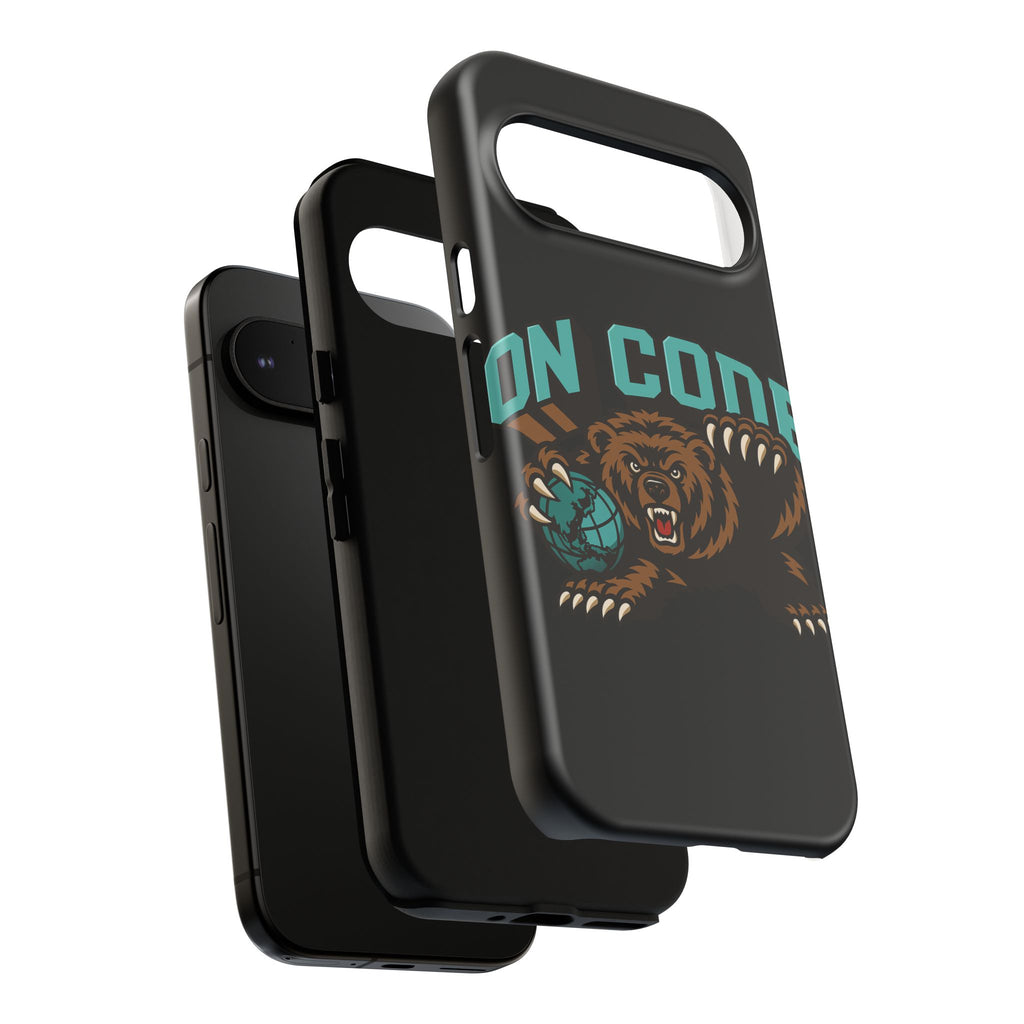 Bear Basketball Tough Phone Case — 'On Core' Protective iPhone Cover