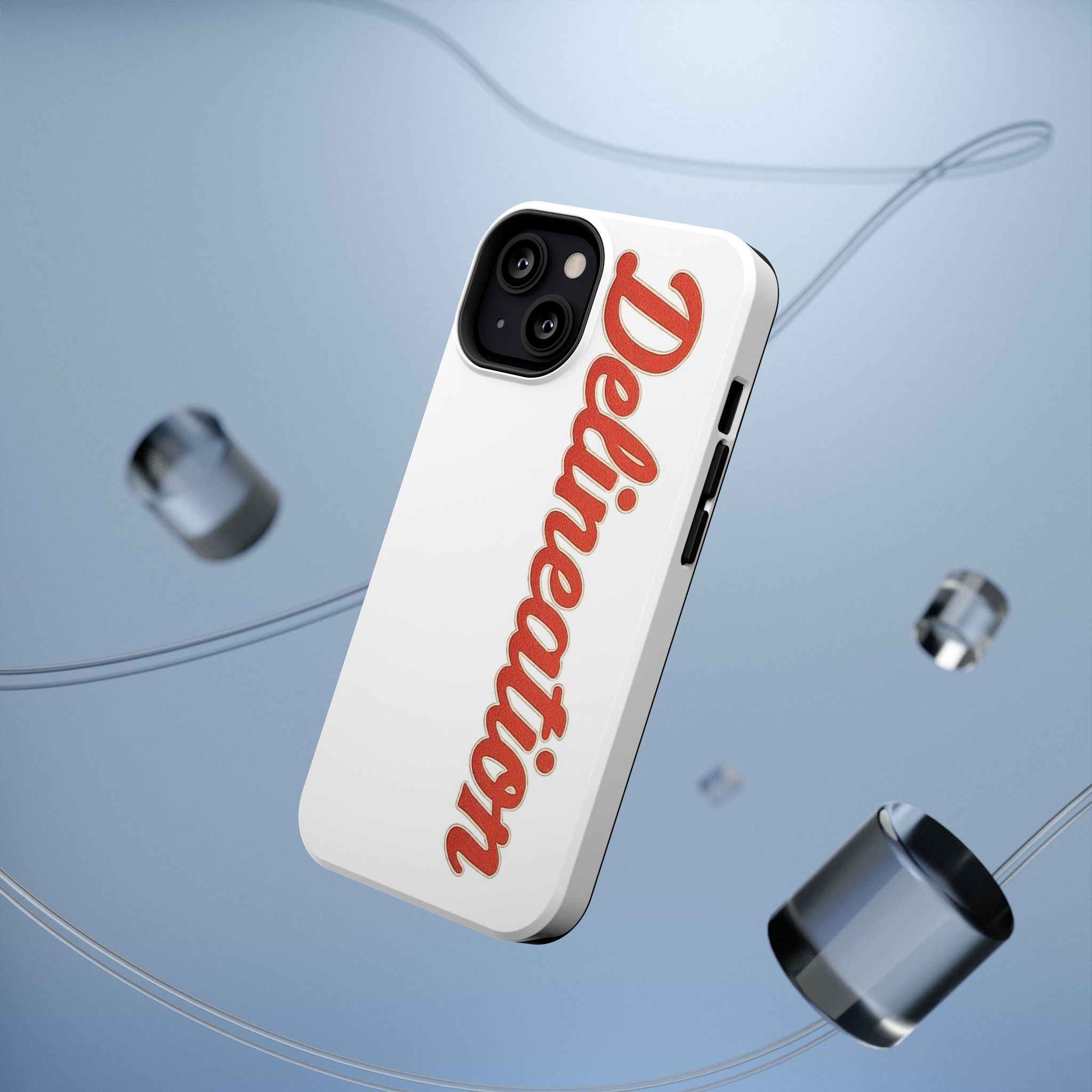 Delineation Script Phone Case — Impact‑Resistant Protective Cover