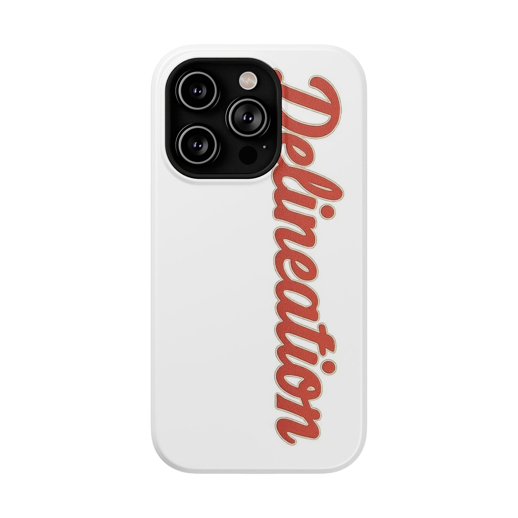 Delineation Script Phone Case — Impact‑Resistant Protective Cover