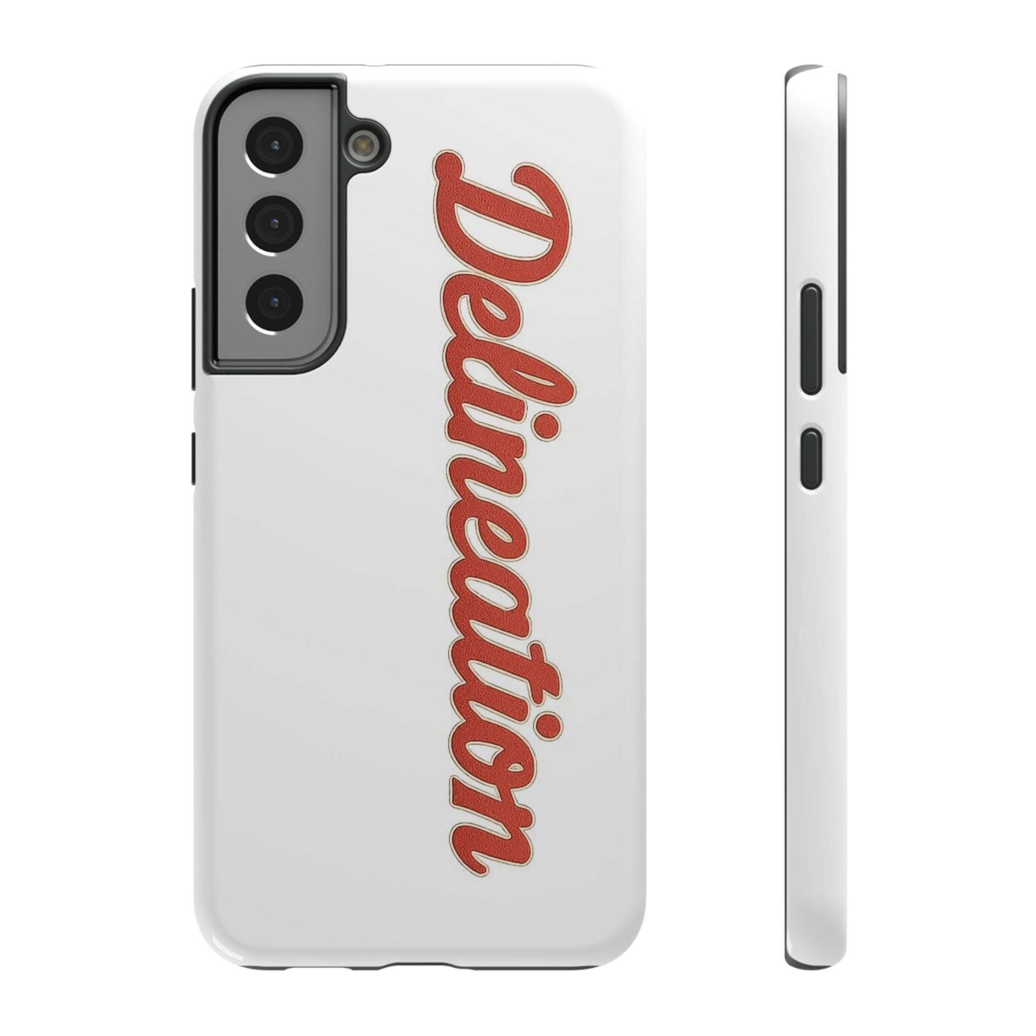 Delineation Script Phone Case — Impact‑Resistant Protective Cover