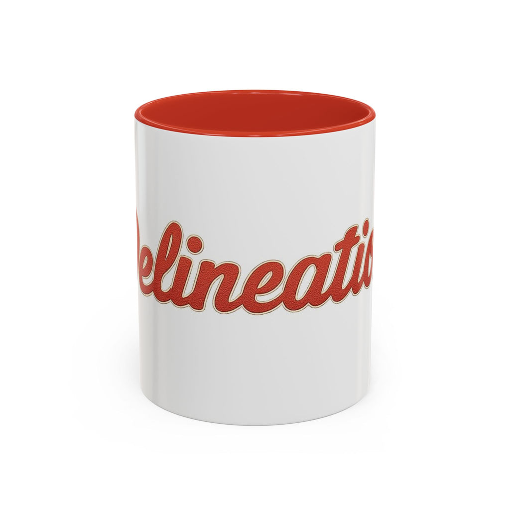 Accent Coffee Mug — 'Imagination' Retro Script Ceramic Coffee Mug (11/15 oz)