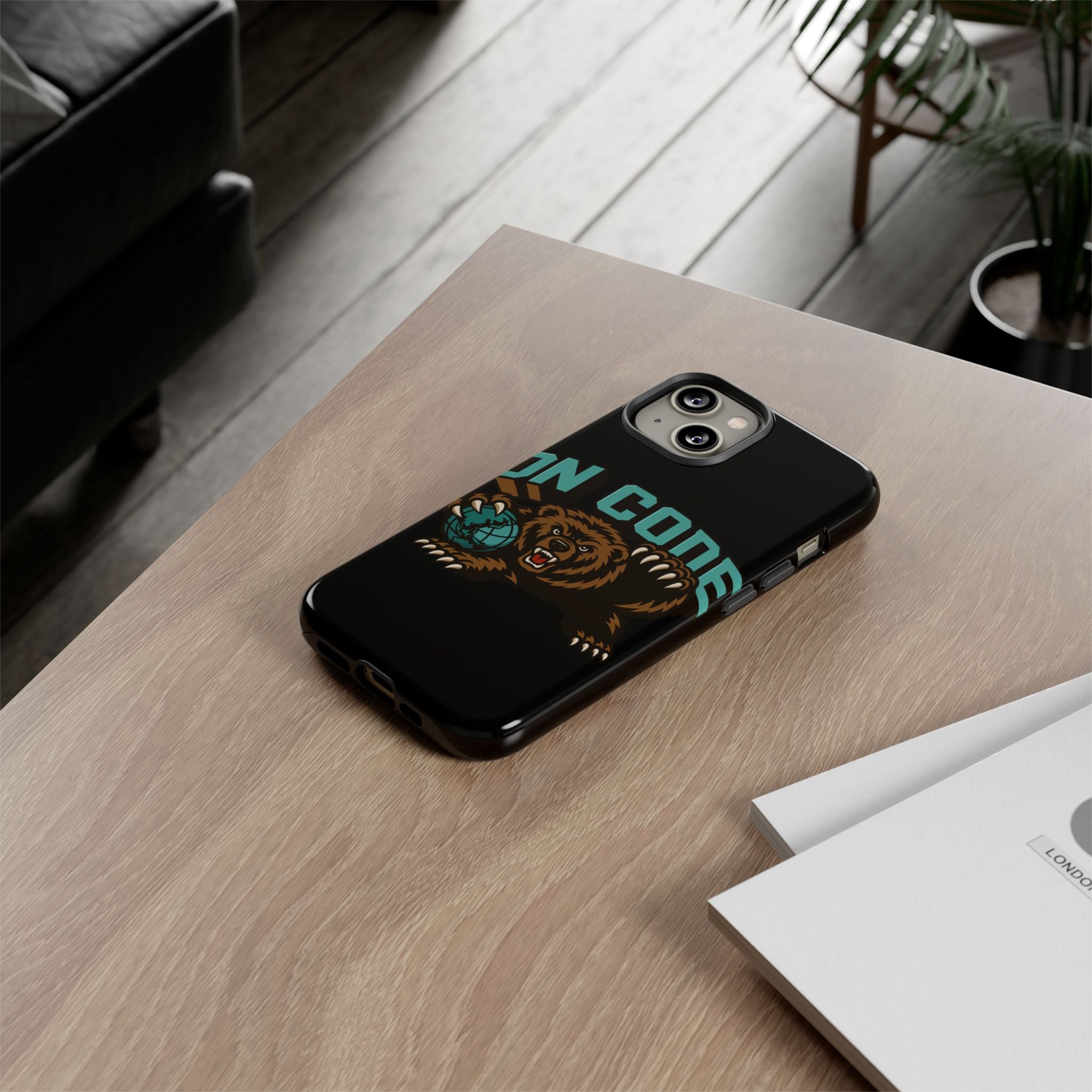 Bear Basketball Tough Phone Case — 'On Core' Protective iPhone Cover