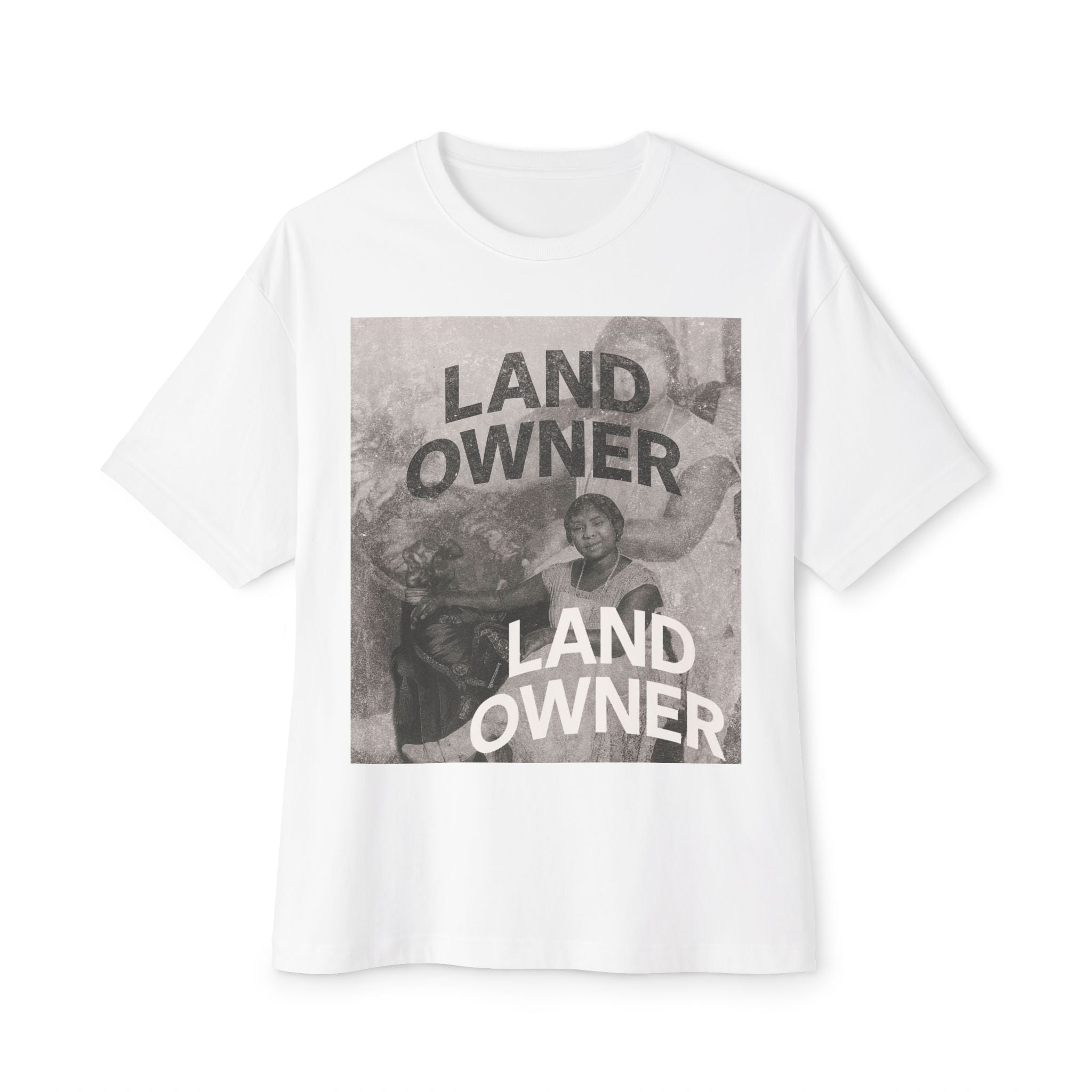 Land Owner Graphic Tee — Vintage Photo Statement T-Shirt