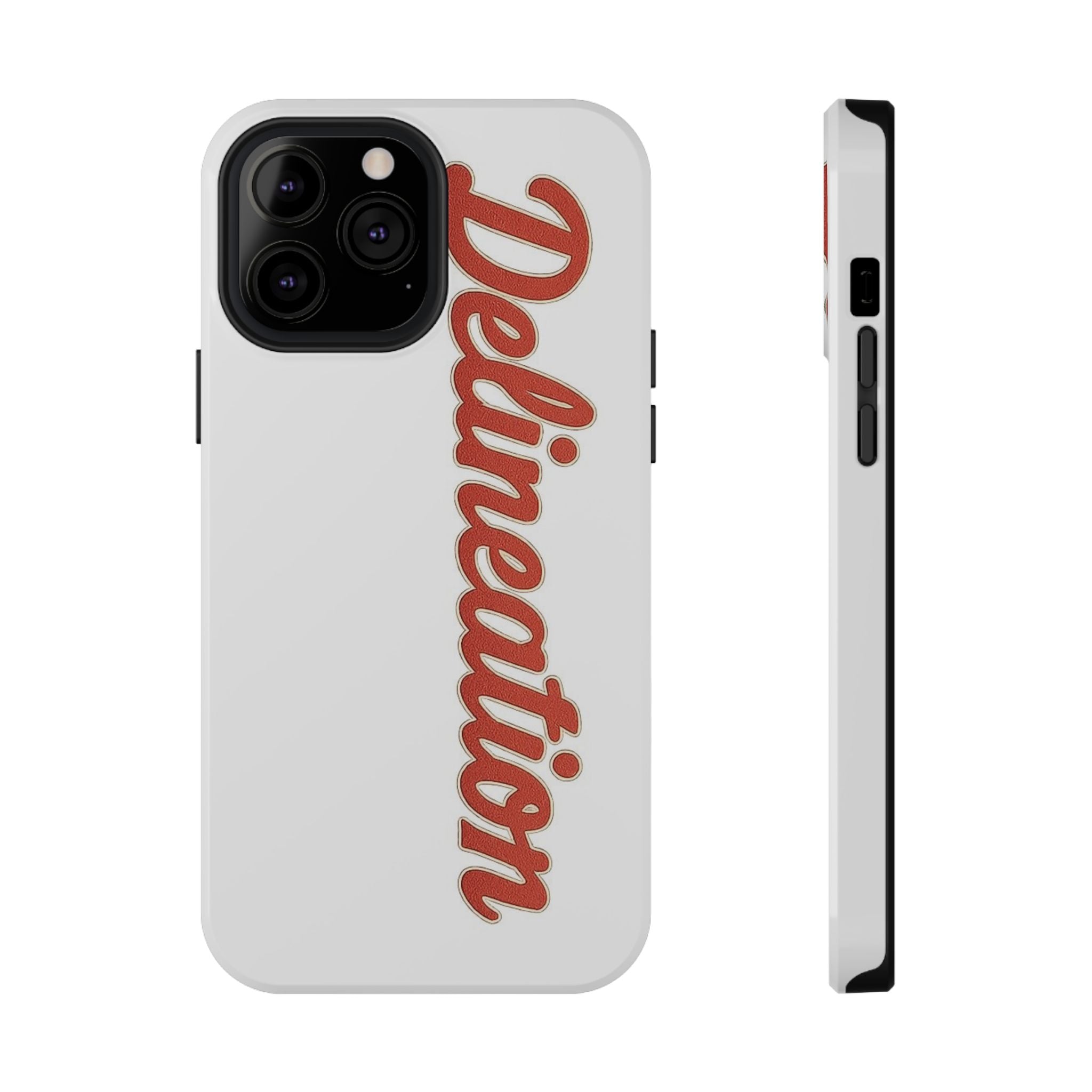 Delineation Script Phone Case — Impact‑Resistant Protective Cover