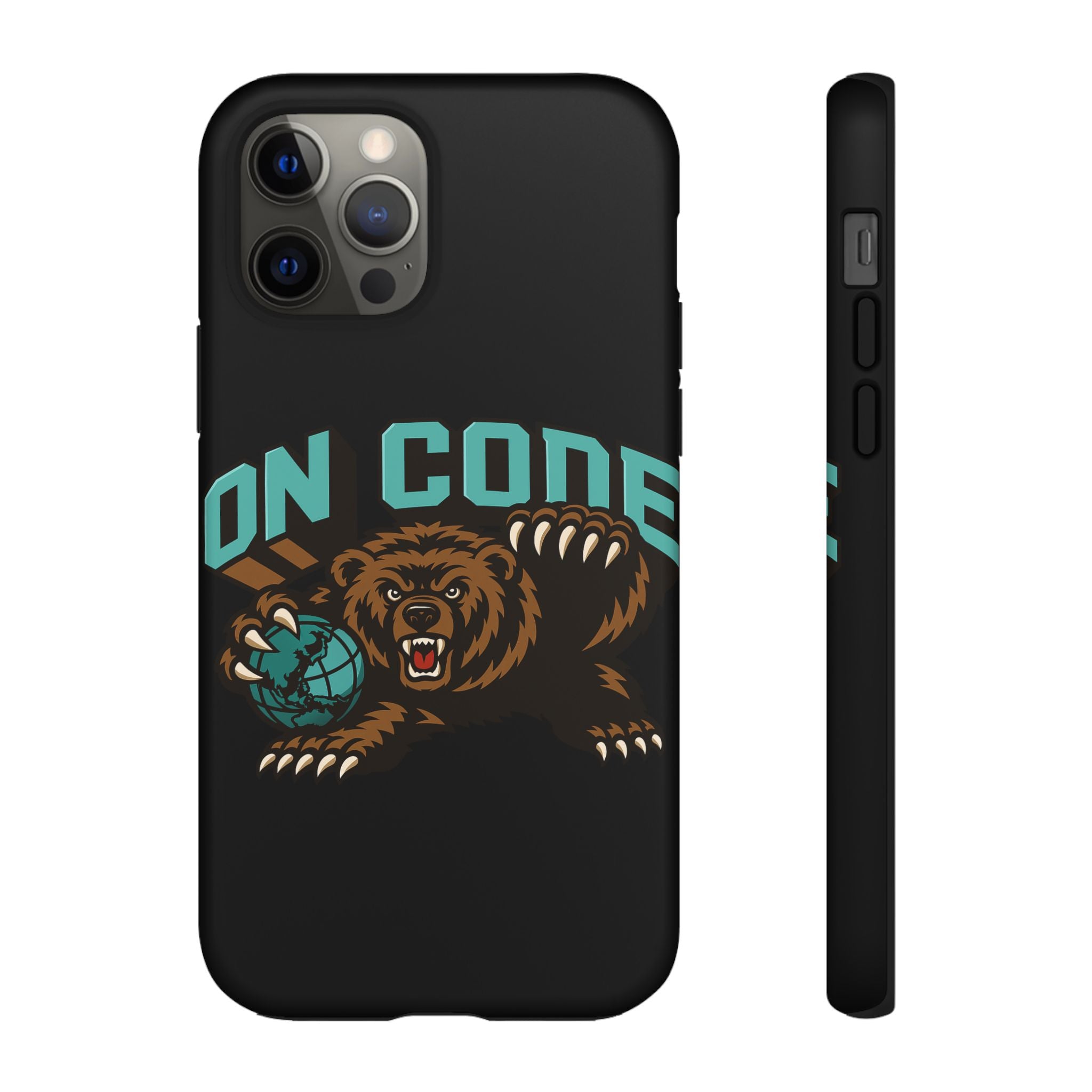 Bear Basketball Tough Phone Case — 'On Core' Protective iPhone Cover