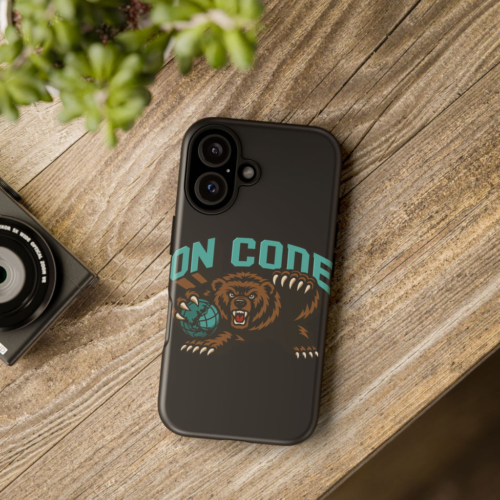 Bear Basketball Tough Phone Case — 'On Core' Protective iPhone Cover