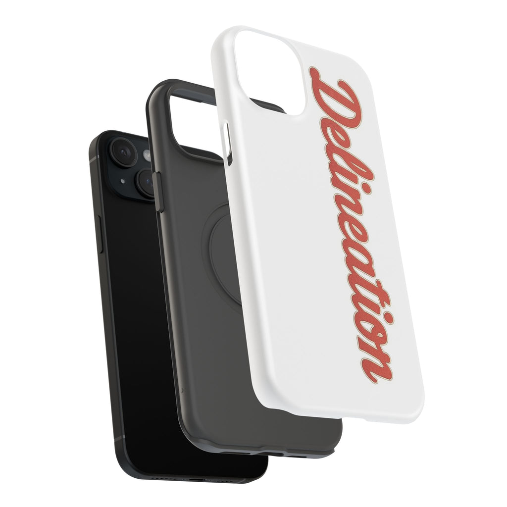 Delineation Script Phone Case — Impact‑Resistant Protective Cover