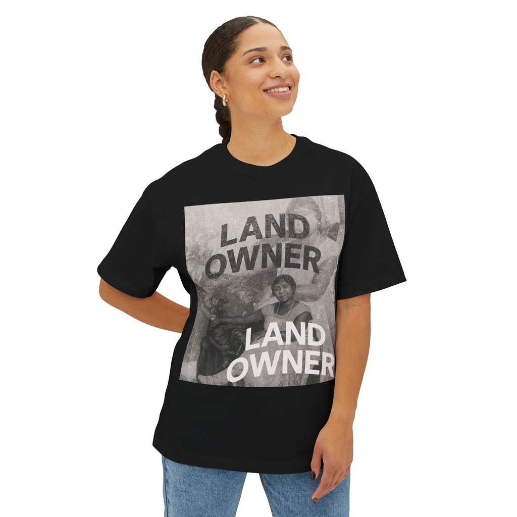 Land Owner Graphic Tee — Vintage Photo Statement T-Shirt