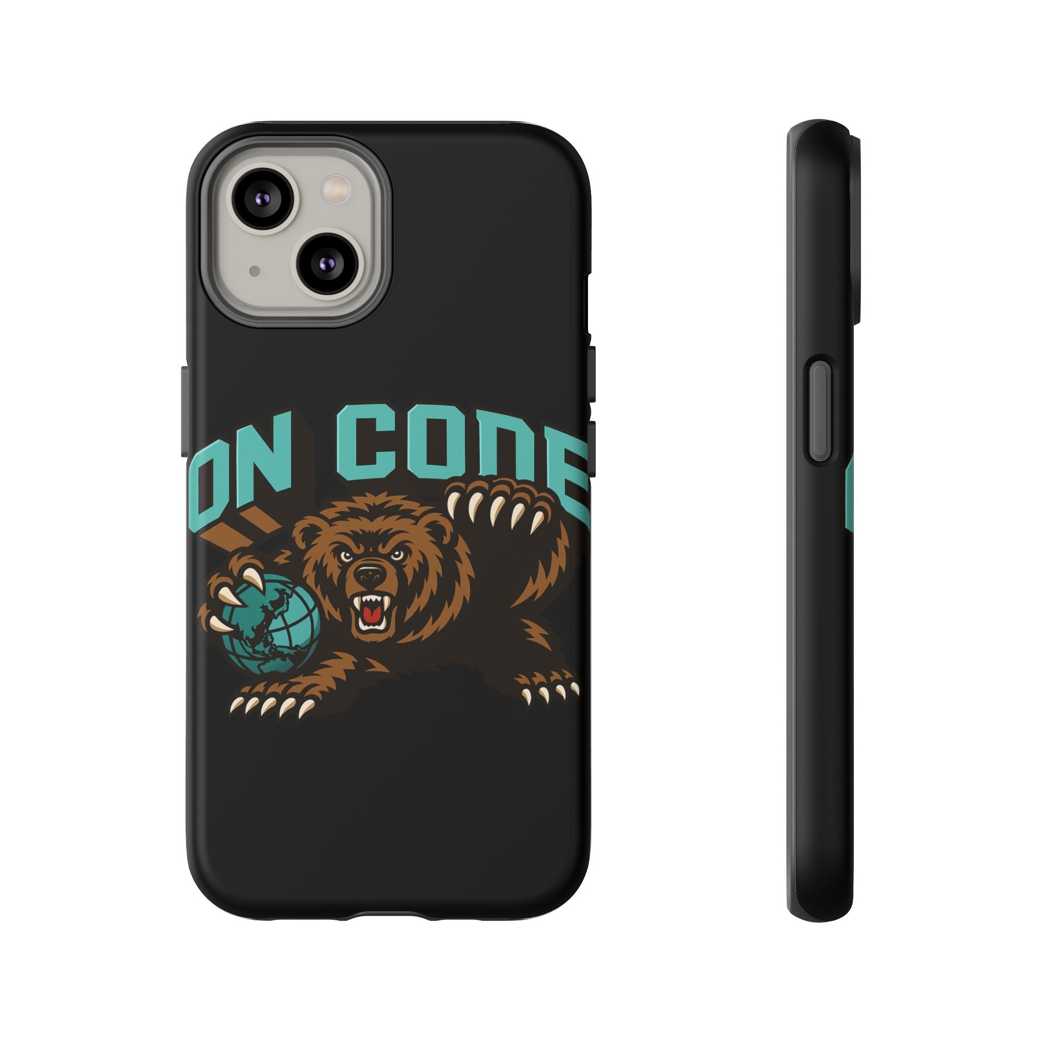Bear Basketball Tough Phone Case — 'On Core' Protective iPhone Cover