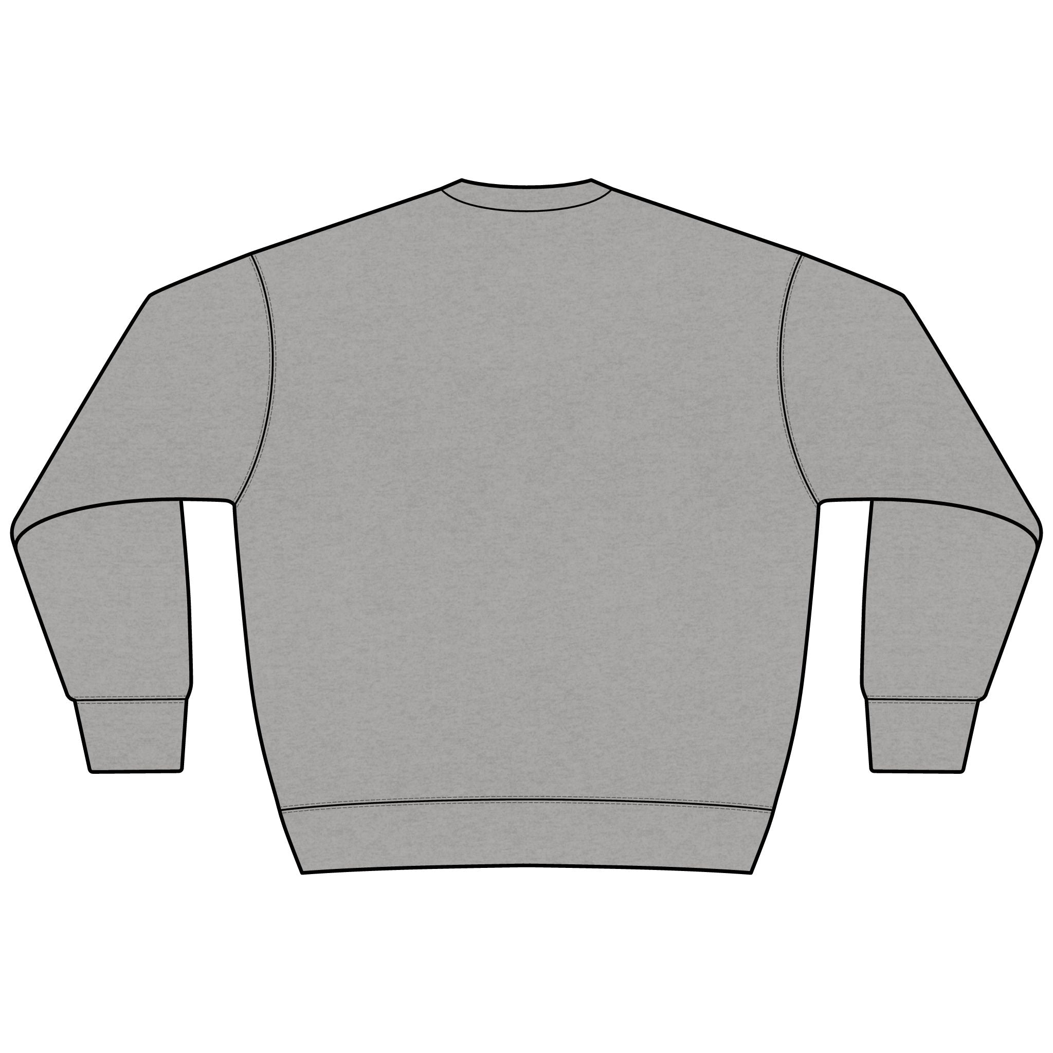 BAP Arch Logo Sweatshirt – Collegiate Black Heavyweight Crewneck