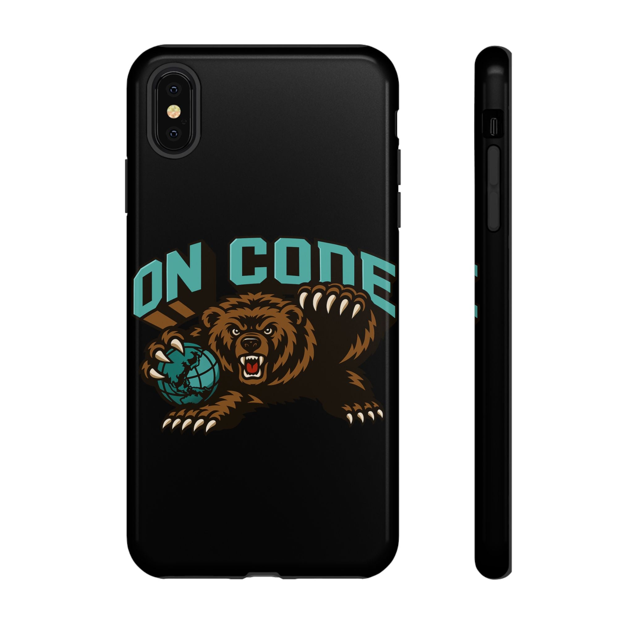 Bear Basketball Tough Phone Case — 'On Core' Protective iPhone Cover