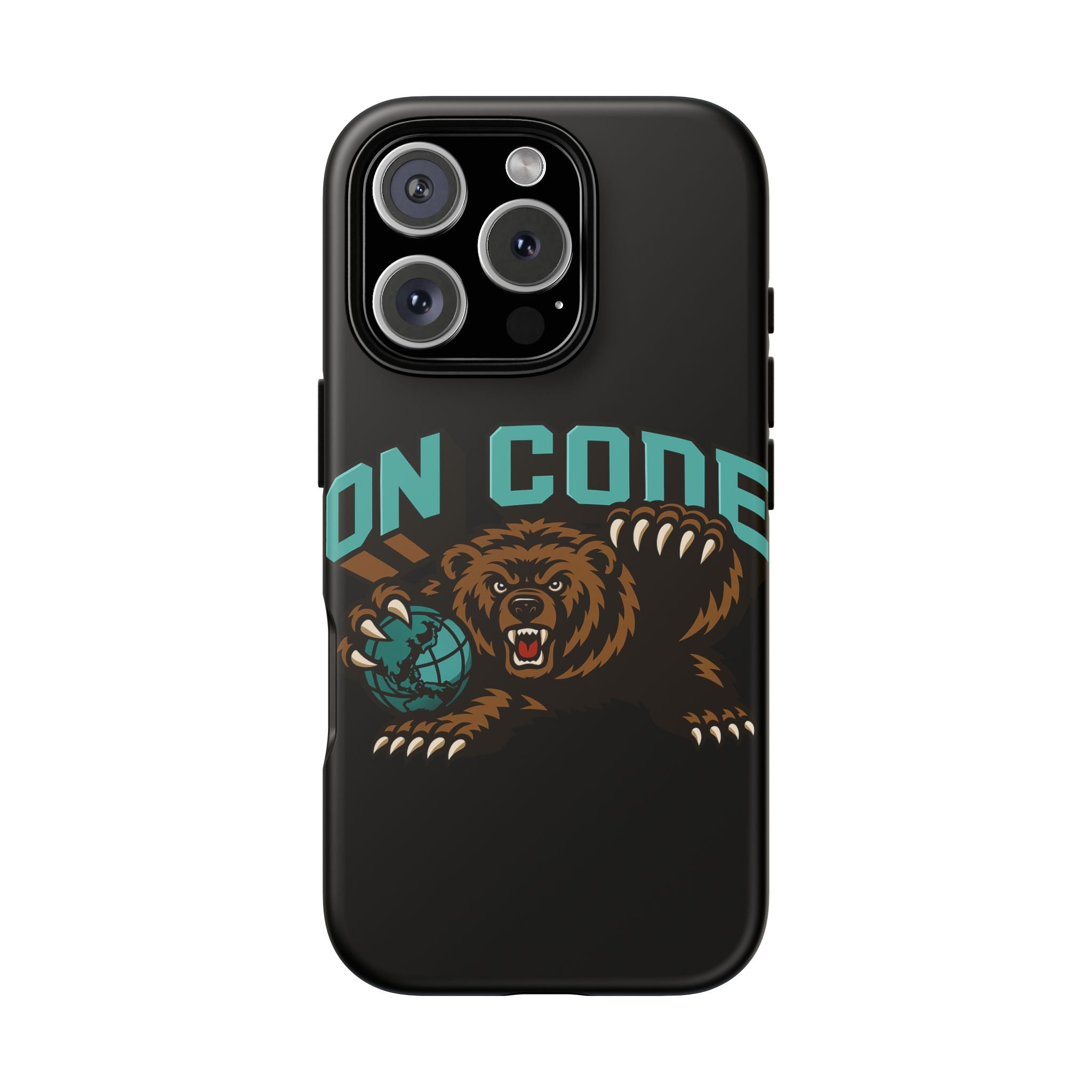 Bear Basketball Tough Phone Case — 'On Core' Protective iPhone Cover