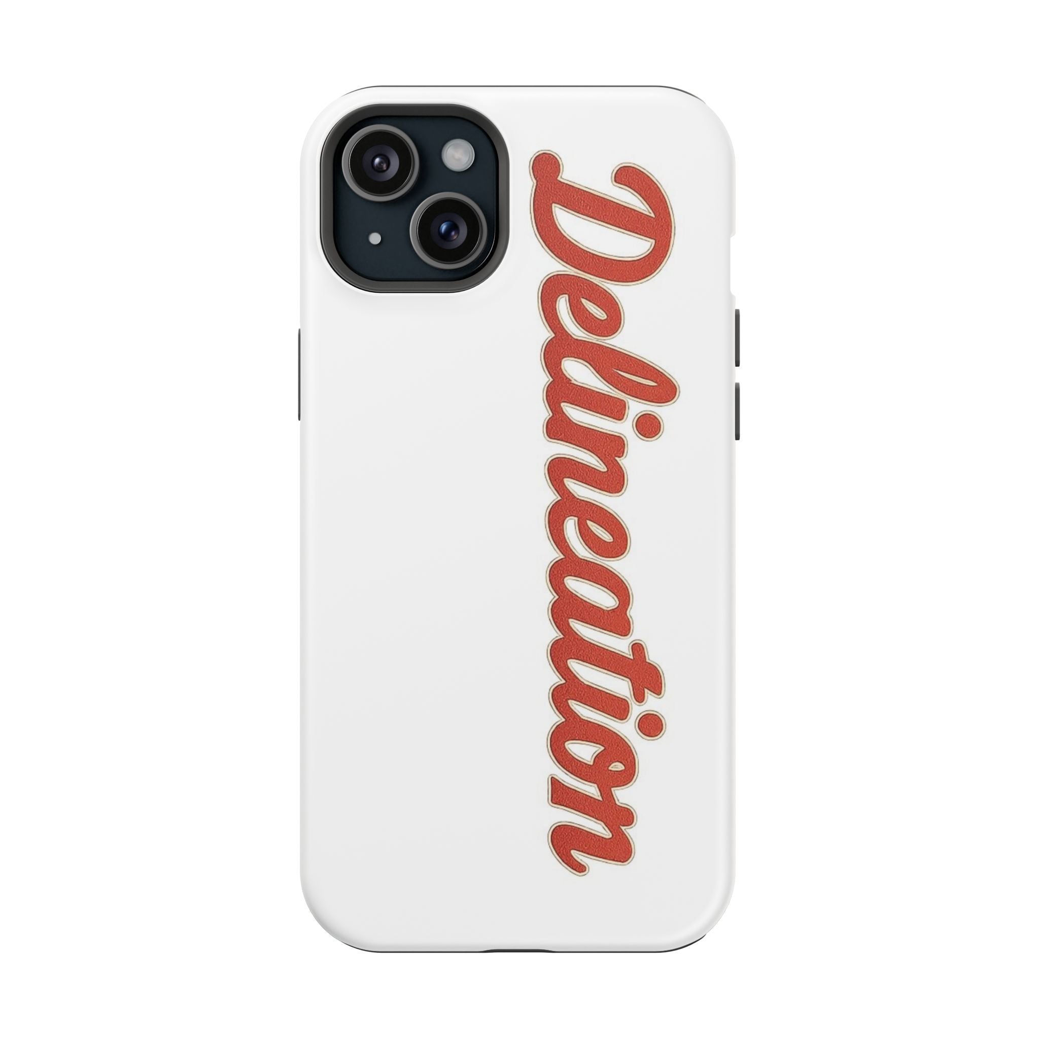 Delineation Script Phone Case — Impact‑Resistant Protective Cover