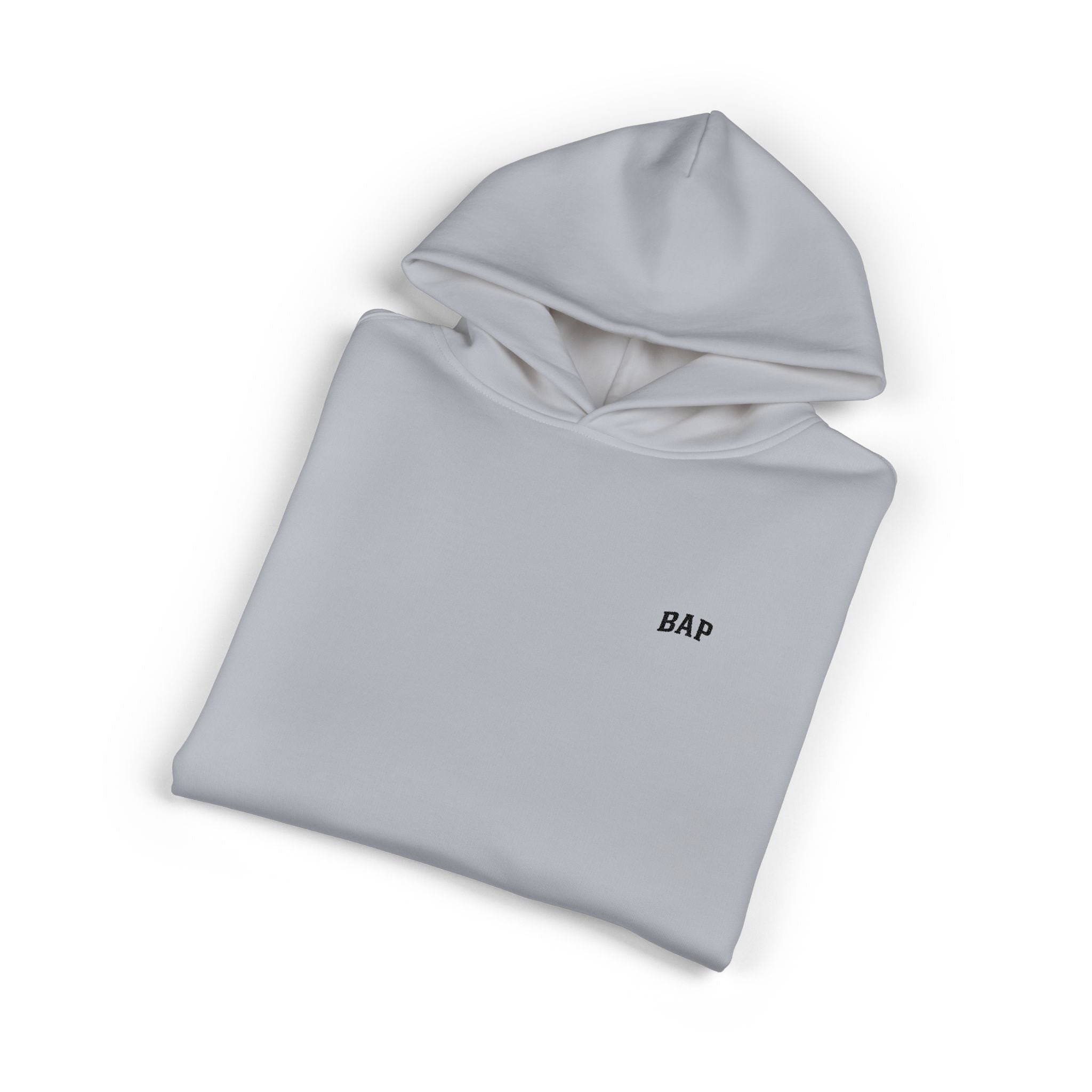 BAP Embroidered Relaxed Hoodie — Minimal Chest Logo Casual Pullover