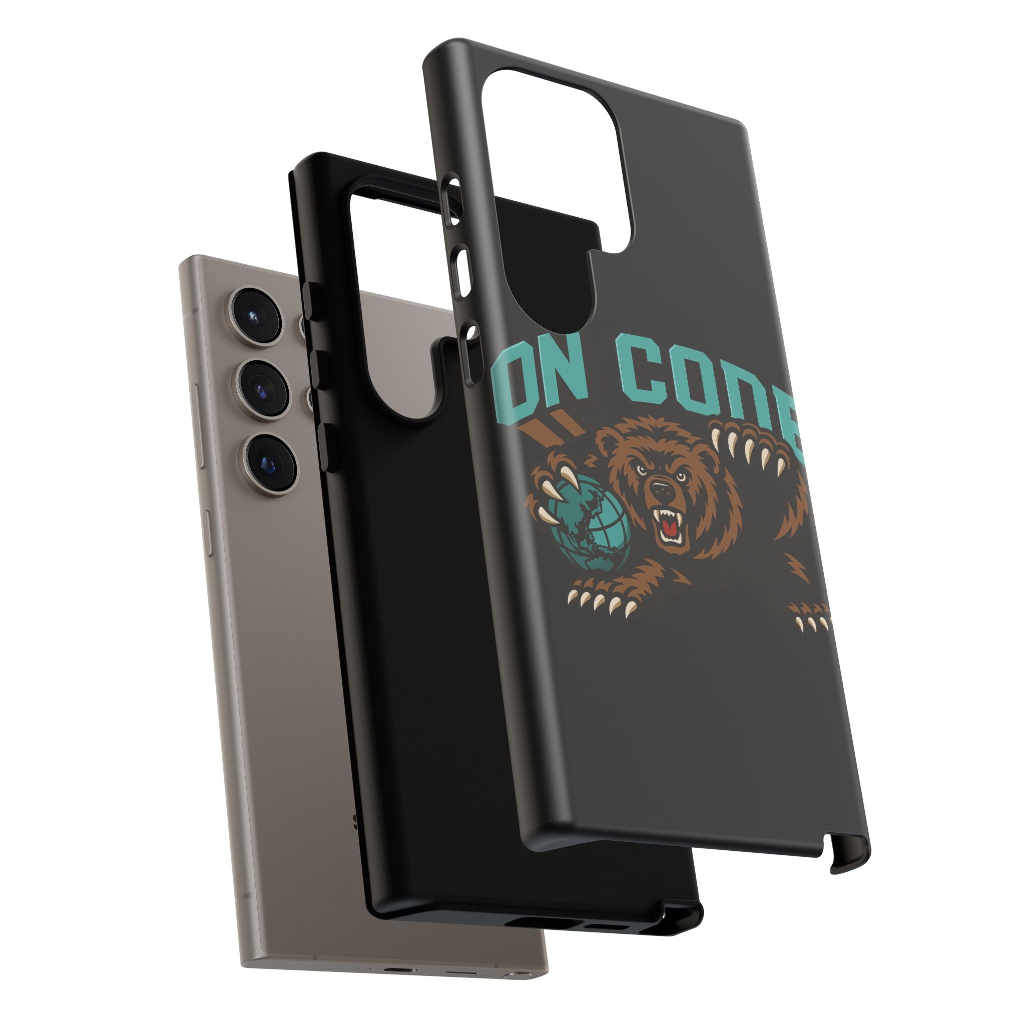 Bear Basketball Tough Phone Case — 'On Core' Protective iPhone Cover