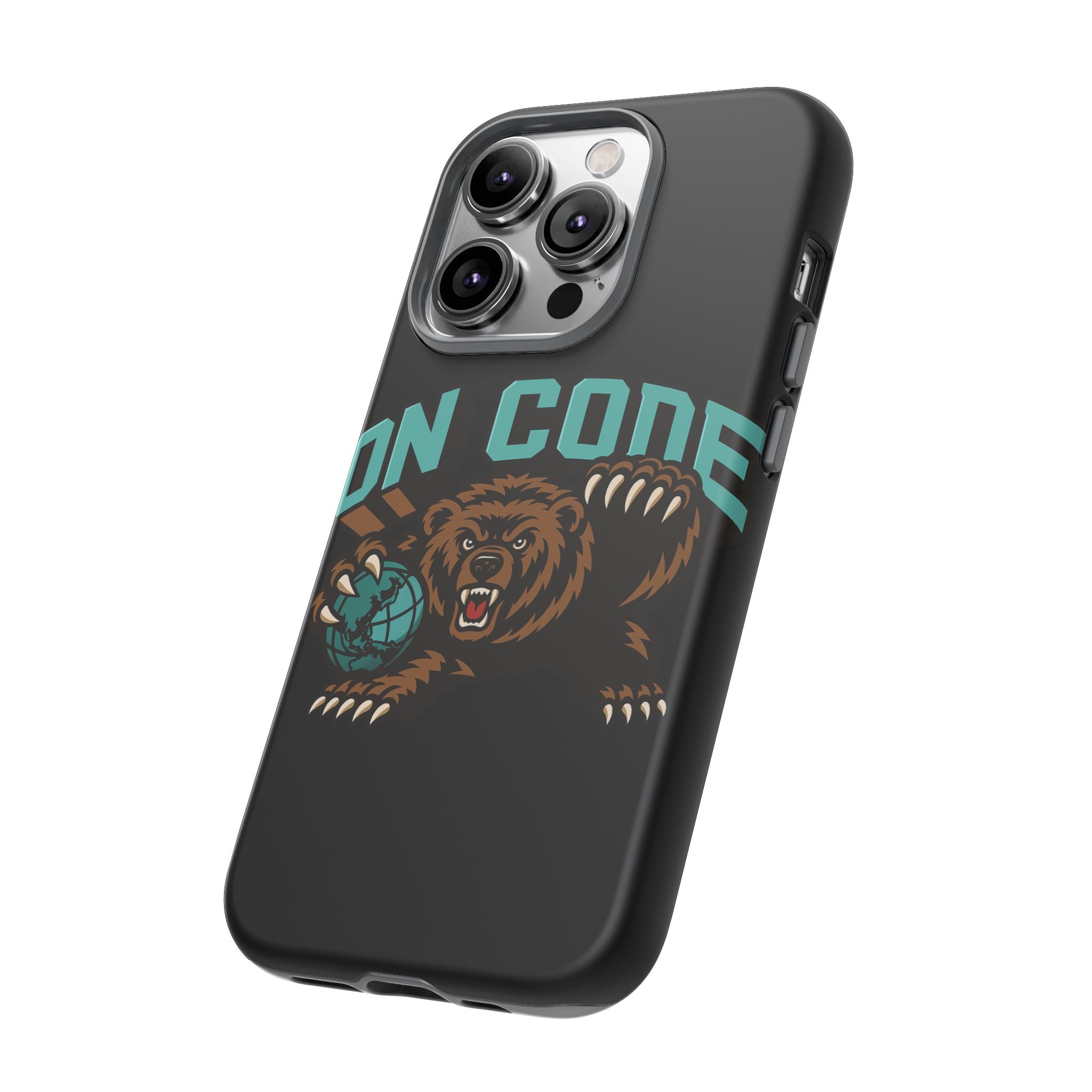 Bear Basketball Tough Phone Case — 'On Core' Protective iPhone Cover