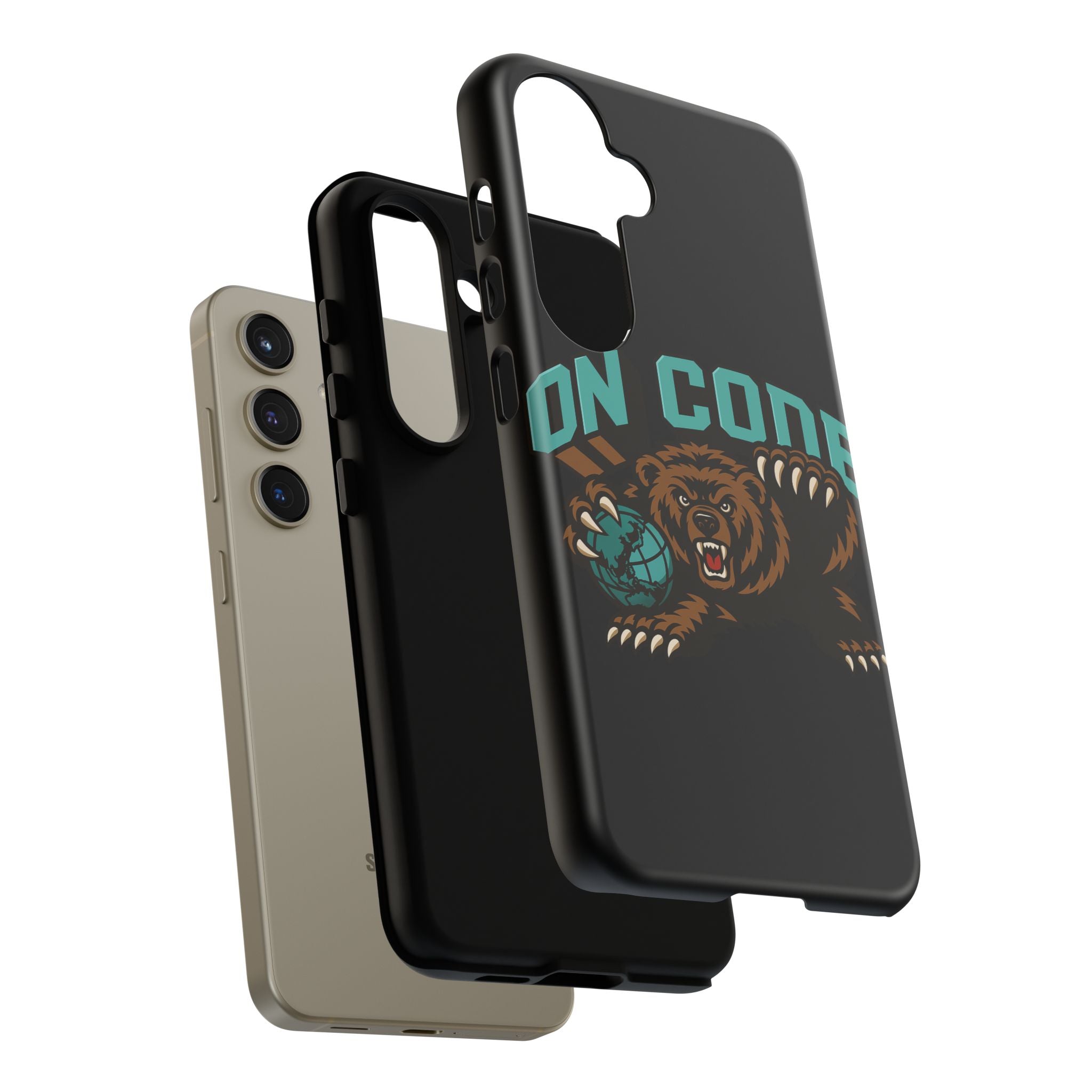 Bear Basketball Tough Phone Case — 'On Core' Protective iPhone Cover