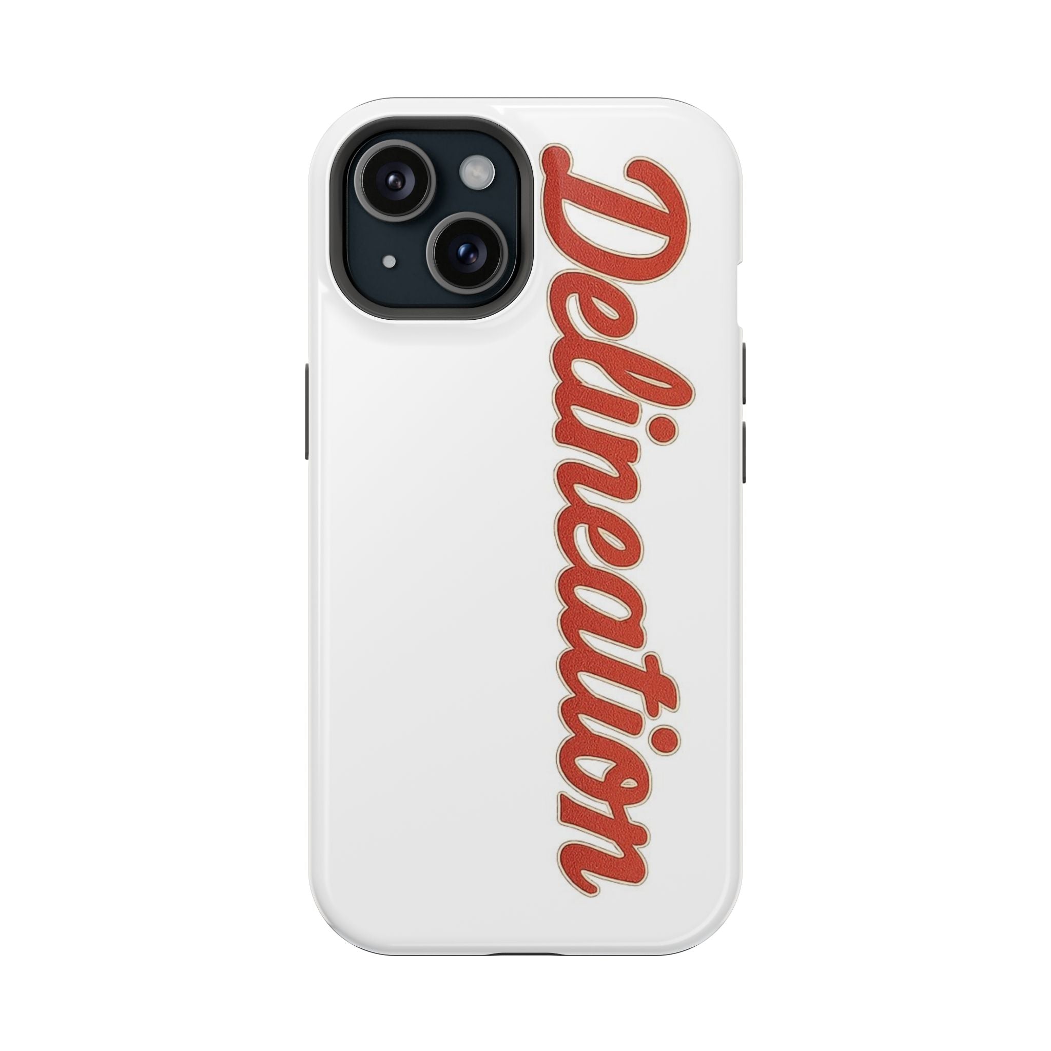 Delineation Script Phone Case — Impact‑Resistant Protective Cover