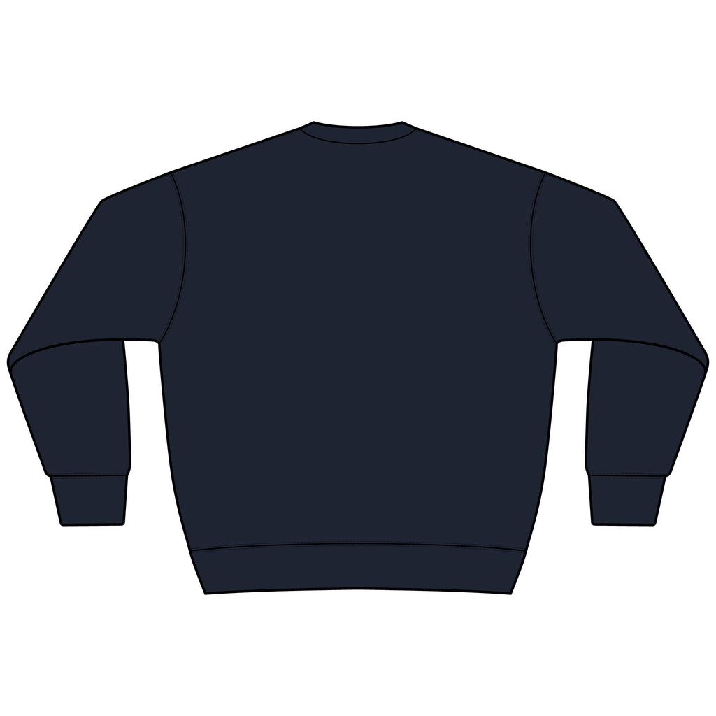 BAP Arch Logo Sweatshirt – Collegiate Black Heavyweight Crewneck