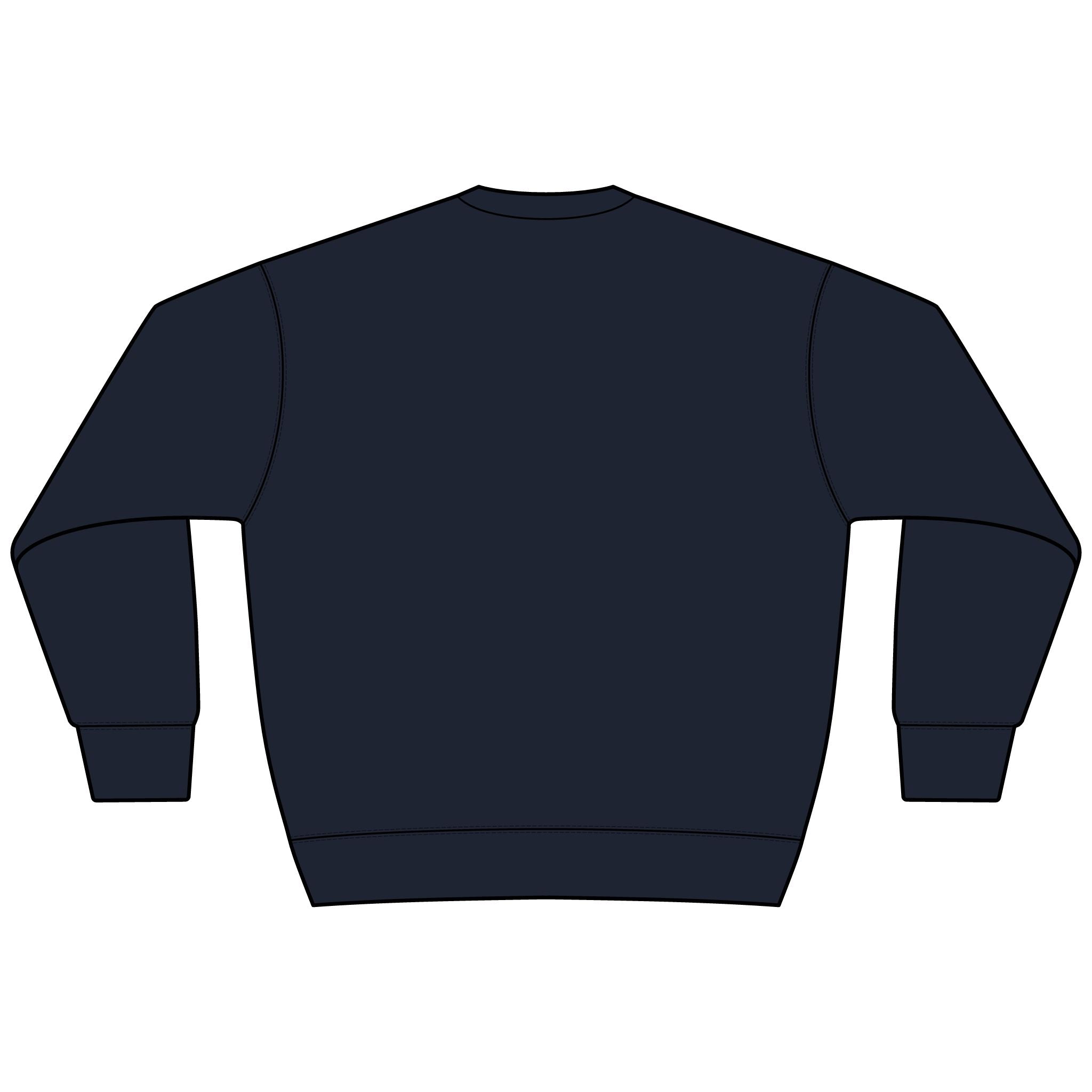 BAP Arch Logo Sweatshirt – Collegiate Black Heavyweight Crewneck