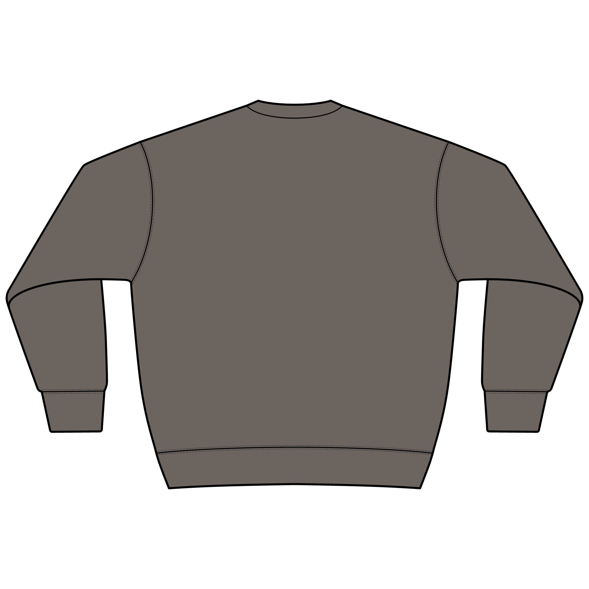 BAP Arch Logo Sweatshirt – Collegiate Black Heavyweight Crewneck