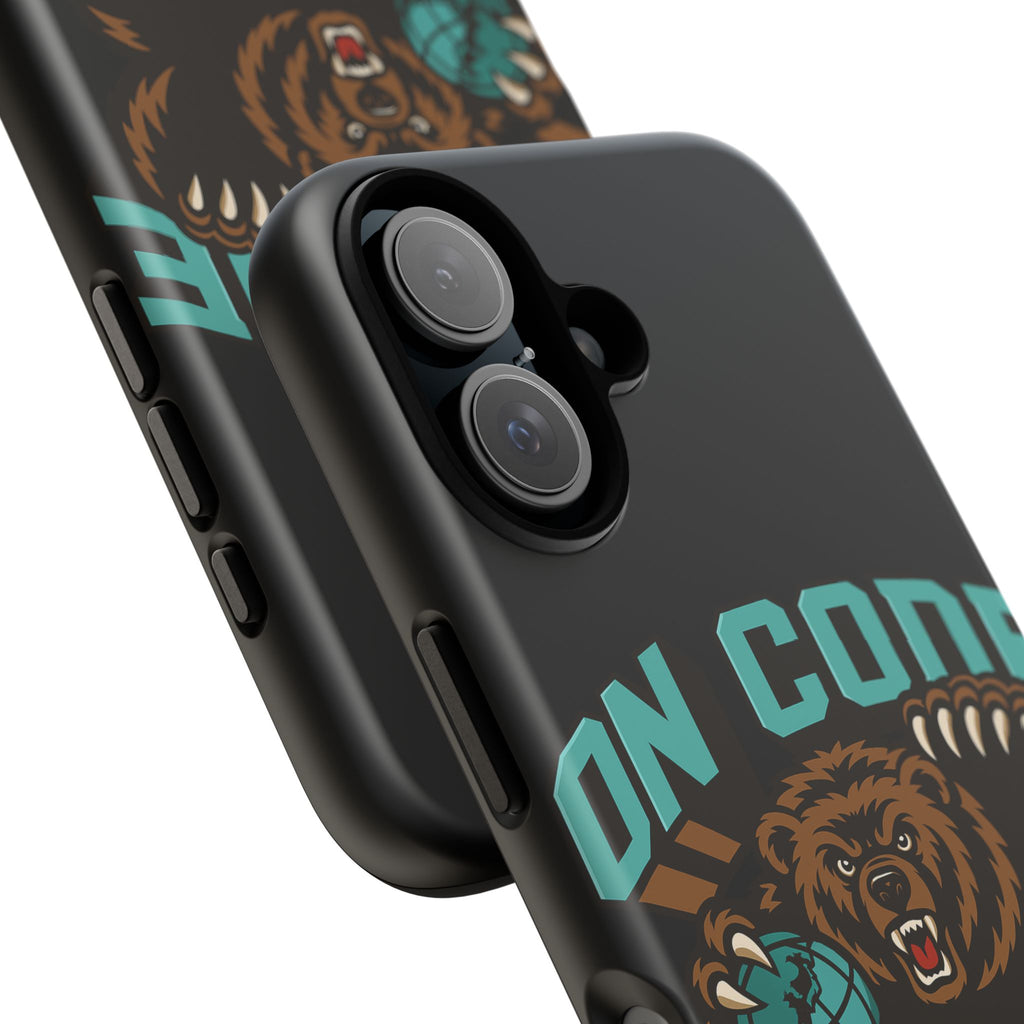 Bear Basketball Tough Phone Case — 'On Core' Protective iPhone Cover