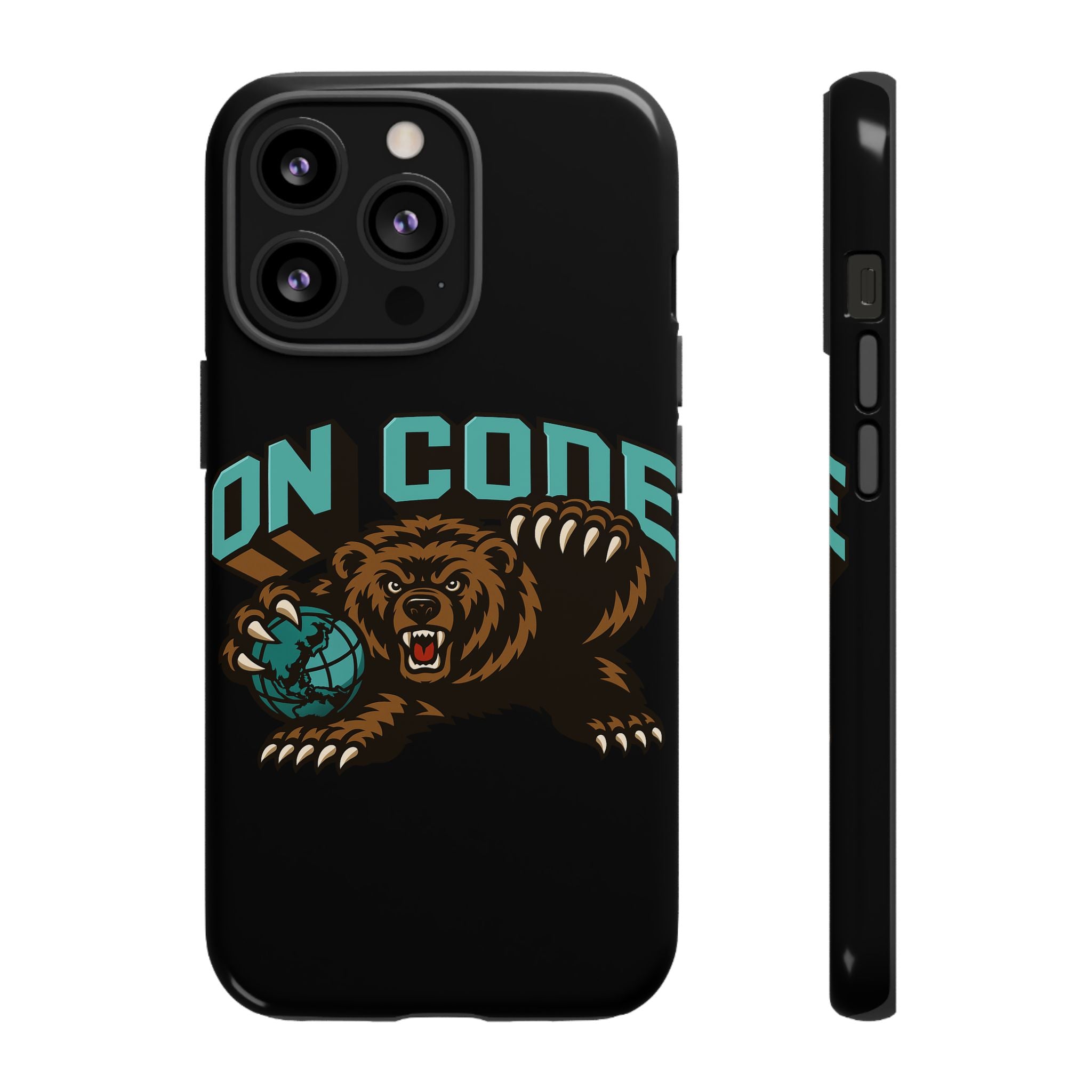 Bear Basketball Tough Phone Case — 'On Core' Protective iPhone Cover