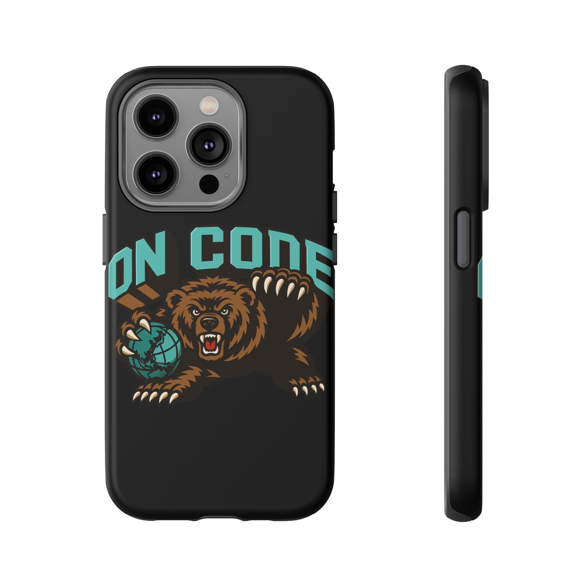 Bear Basketball Tough Phone Case — 'On Core' Protective iPhone Cover