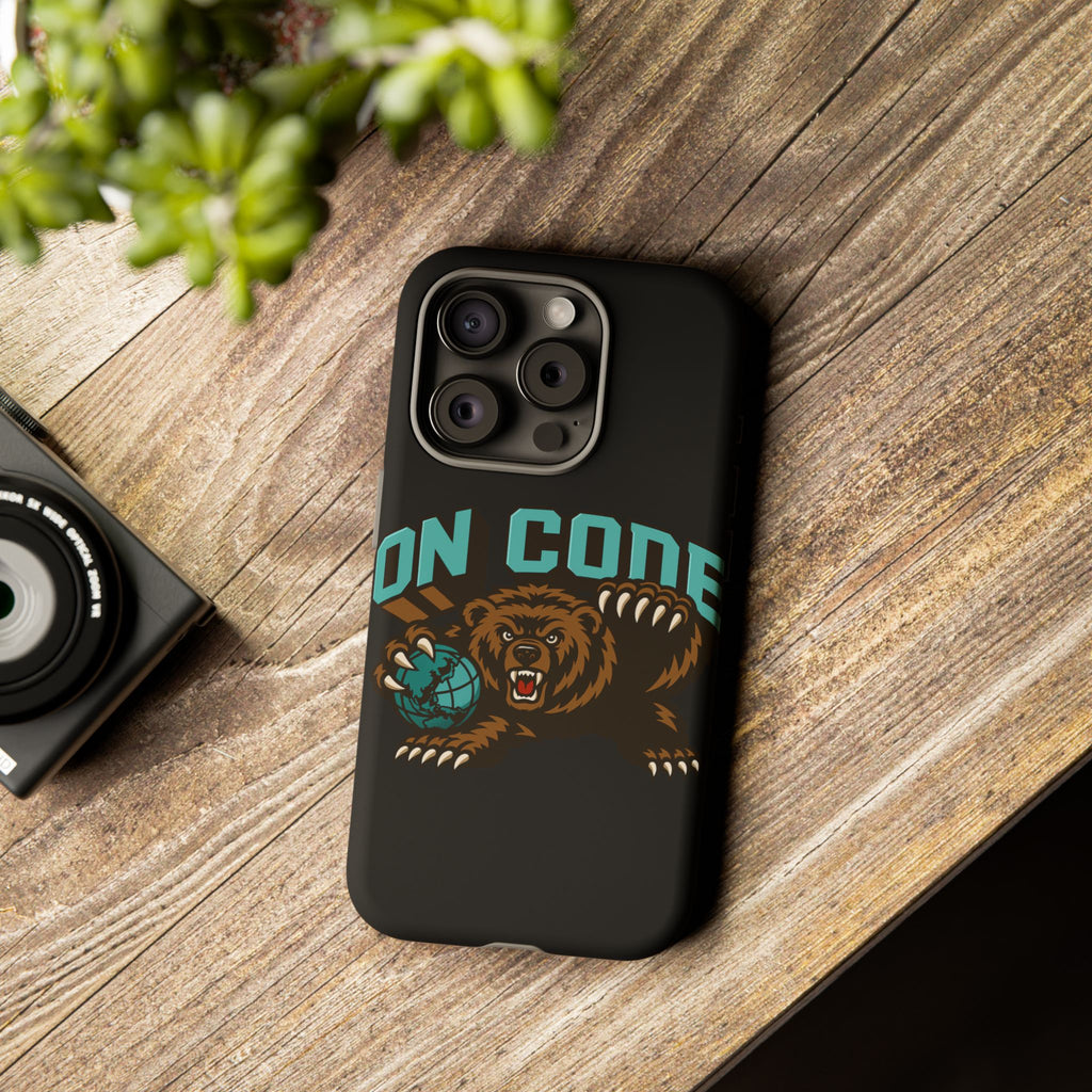 Bear Basketball Tough Phone Case — 'On Core' Protective iPhone Cover