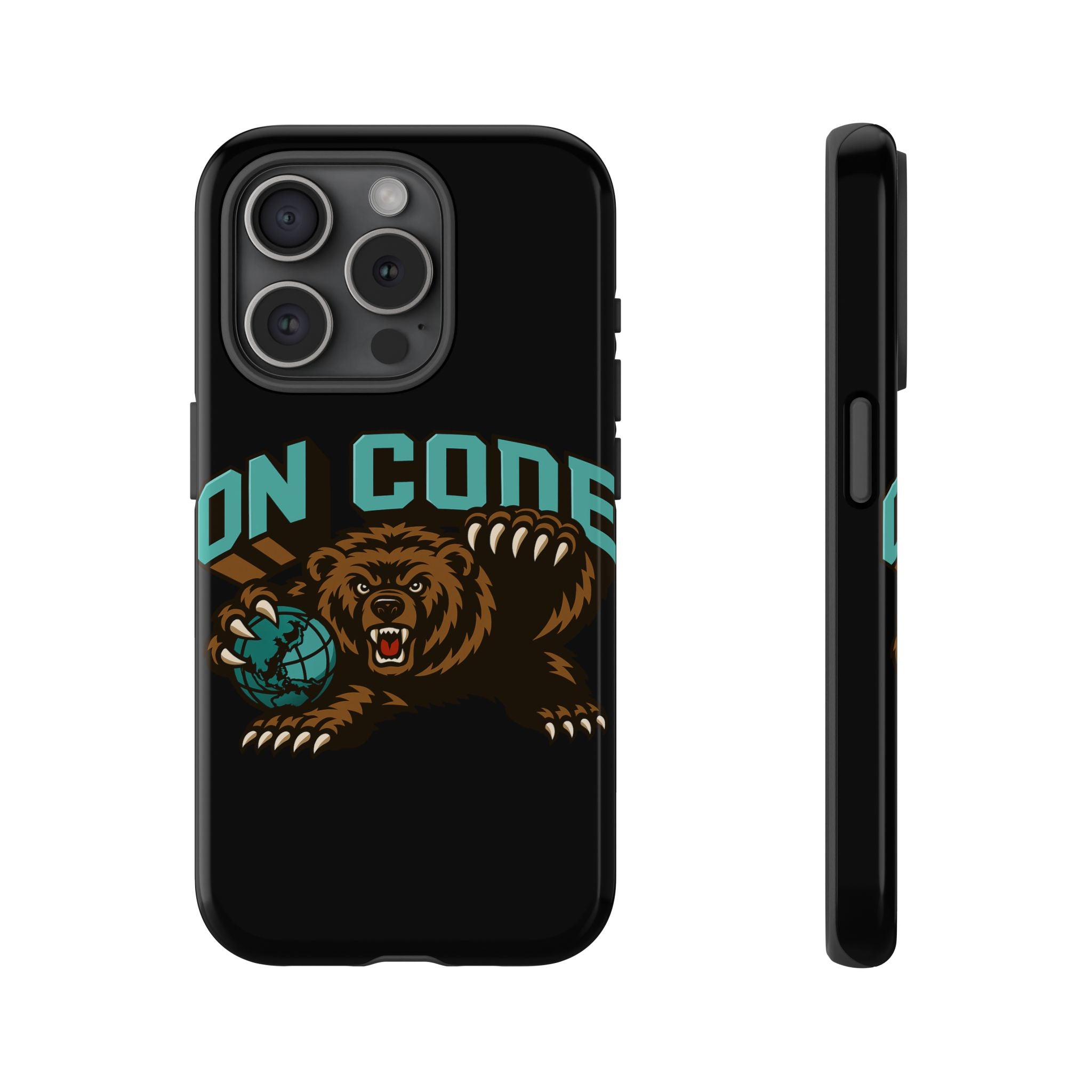 Bear Basketball Tough Phone Case — 'On Core' Protective iPhone Cover