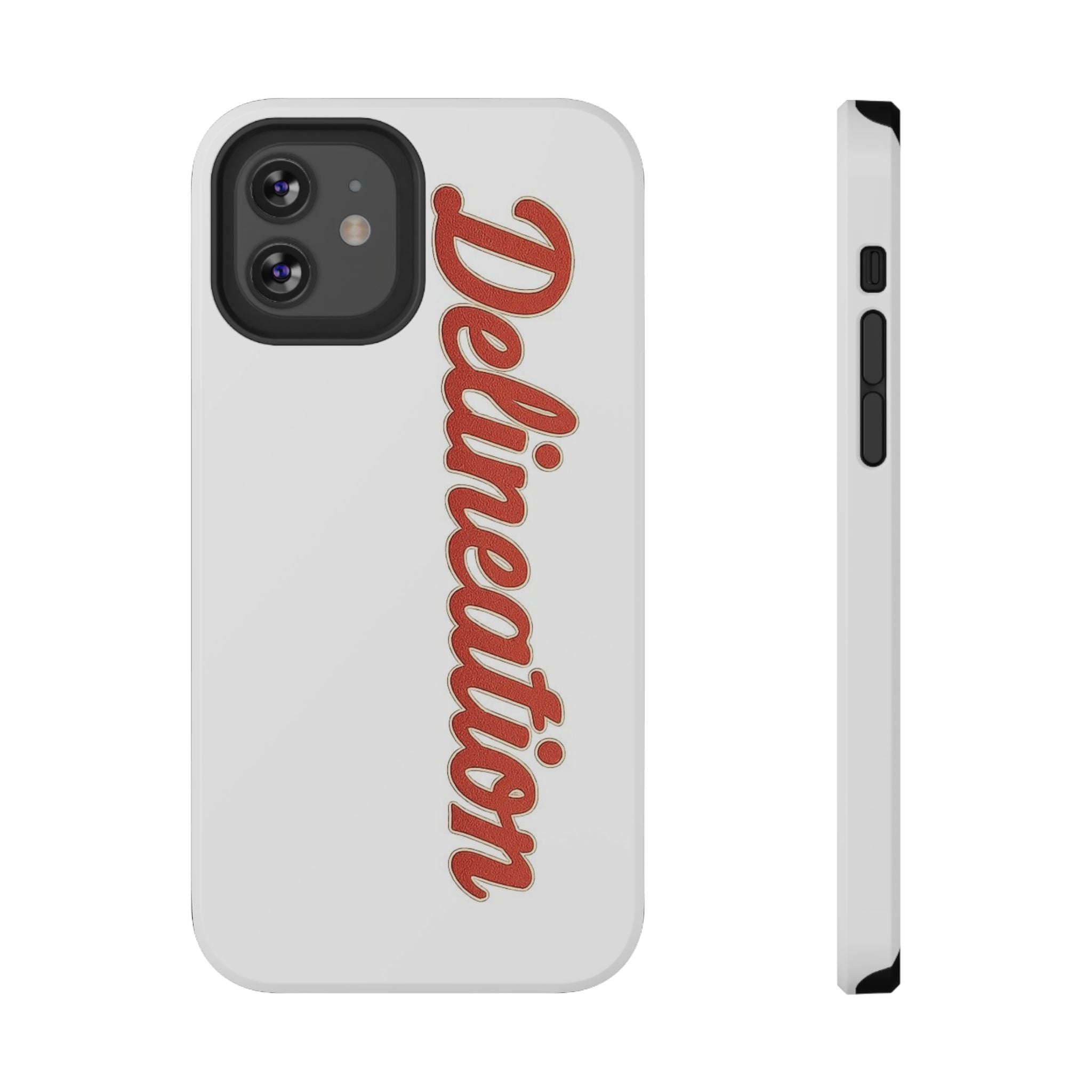 Delineation Script Phone Case — Impact‑Resistant Protective Cover