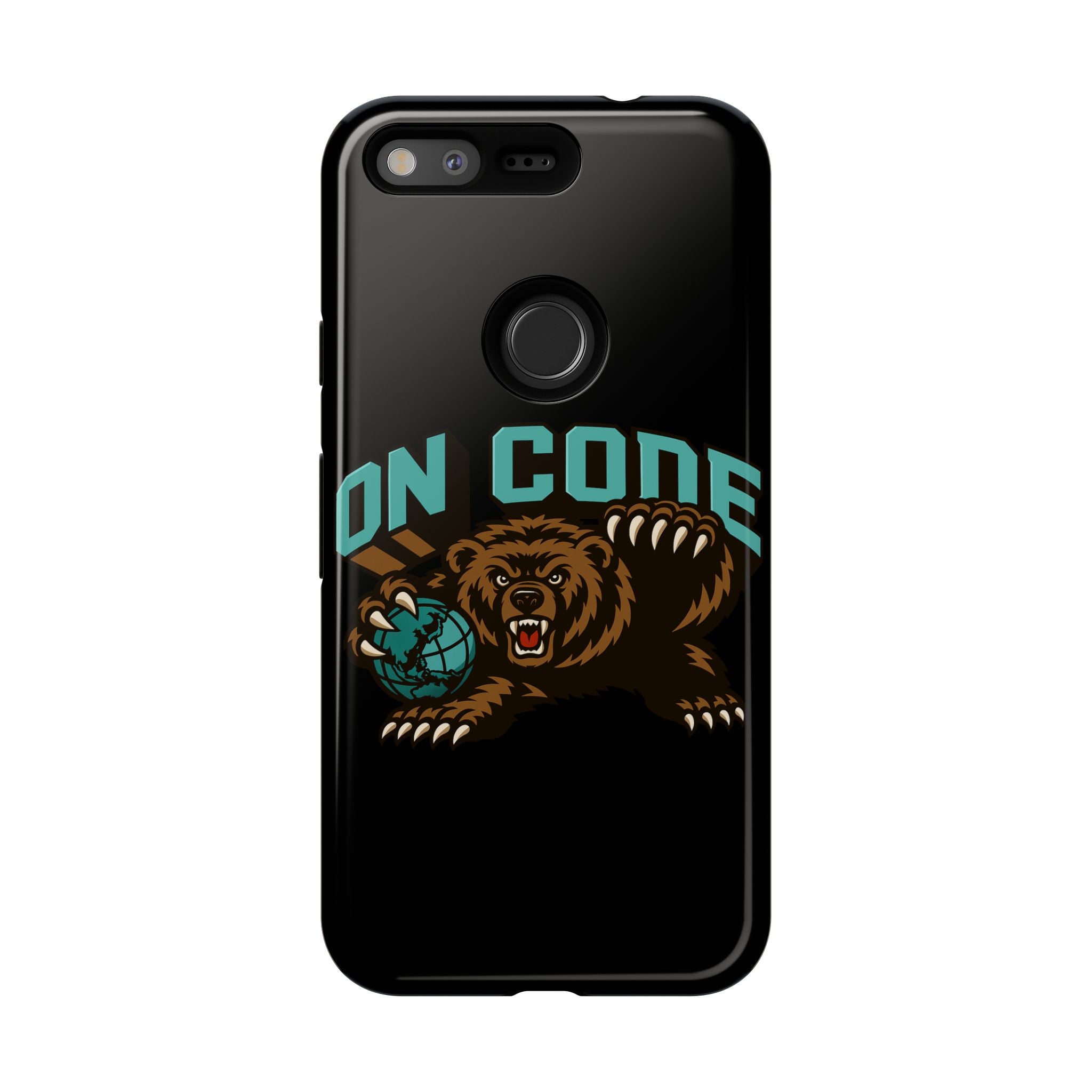 Bear Basketball Tough Phone Case — 'On Core' Protective iPhone Cover