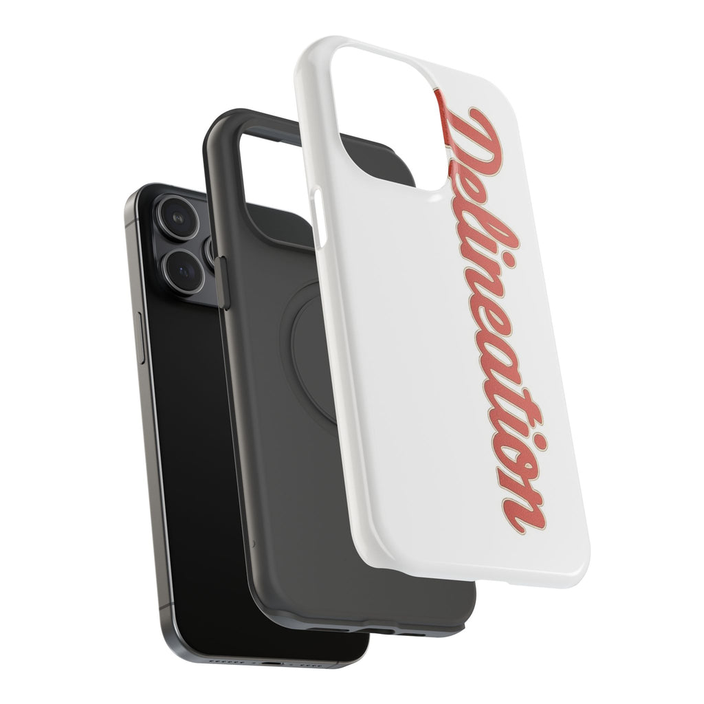 Delineation Script Phone Case — Impact‑Resistant Protective Cover