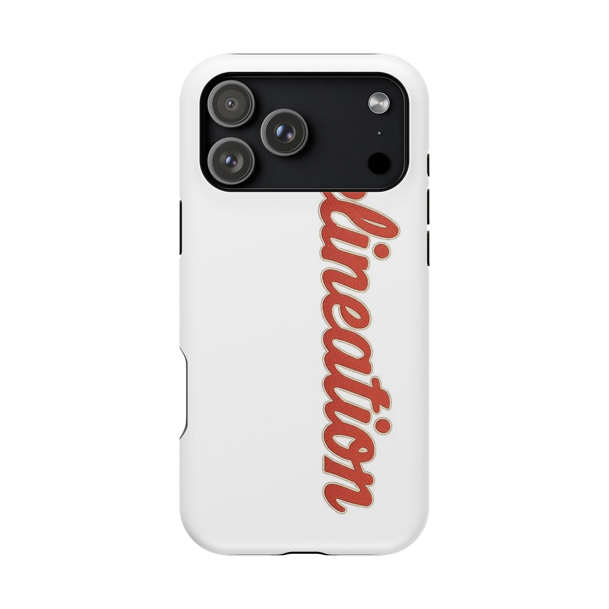 Delineation Script Phone Case — Impact‑Resistant Protective Cover