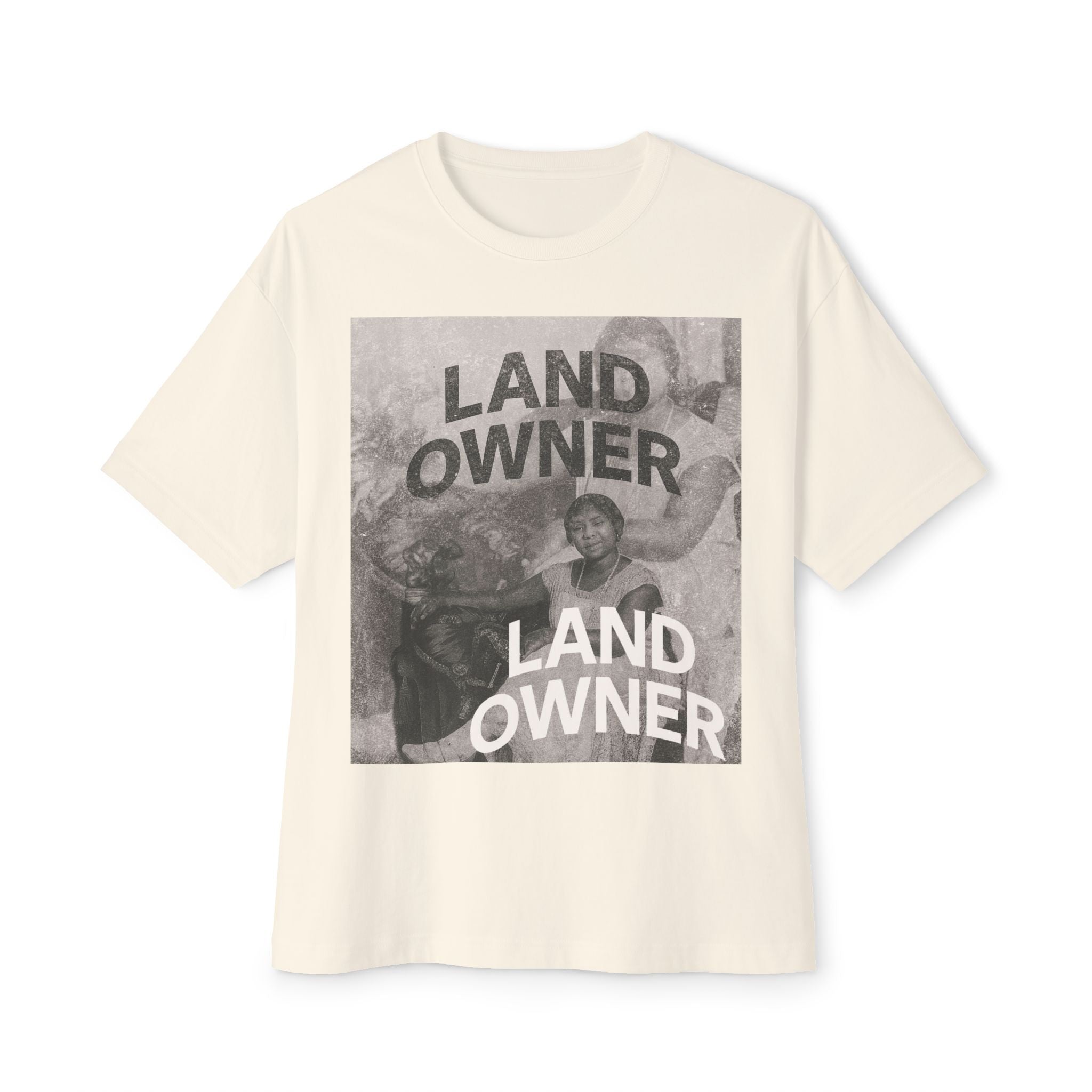Land Owner Graphic Tee — Vintage Photo Statement T-Shirt