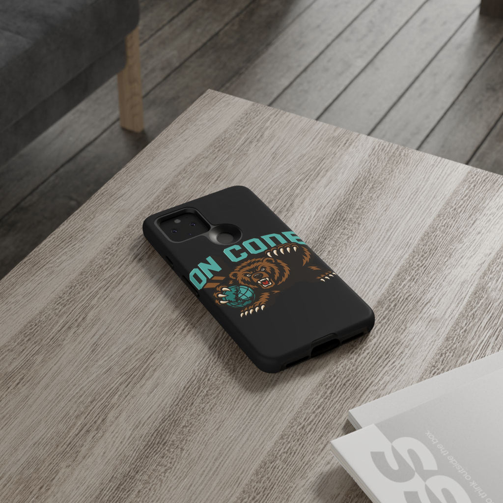Bear Basketball Tough Phone Case — 'On Core' Protective iPhone Cover