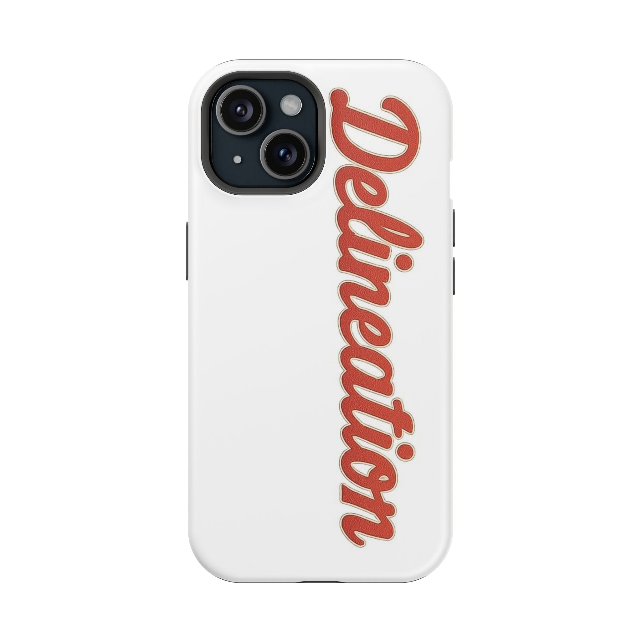 Delineation Script Phone Case — Impact‑Resistant Protective Cover