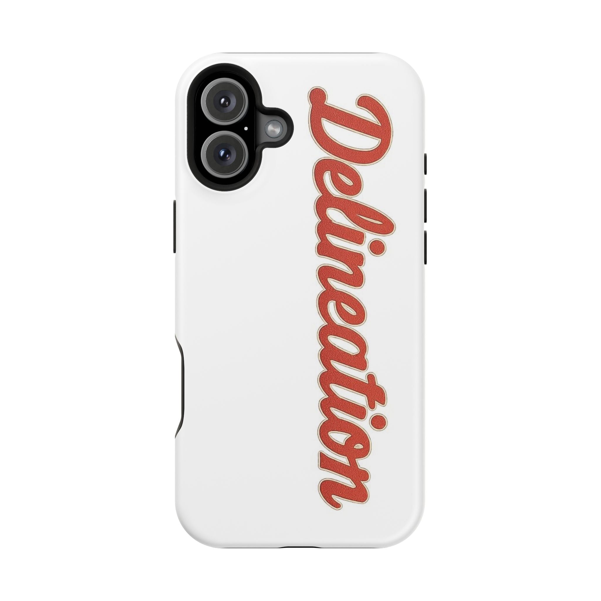 Delineation Script Phone Case — Impact‑Resistant Protective Cover