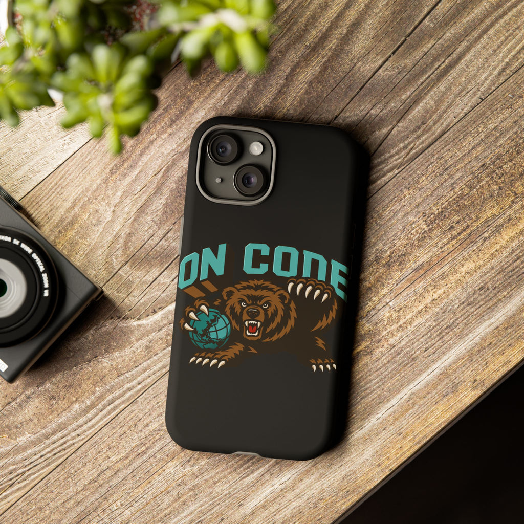 Bear Basketball Tough Phone Case — 'On Core' Protective iPhone Cover