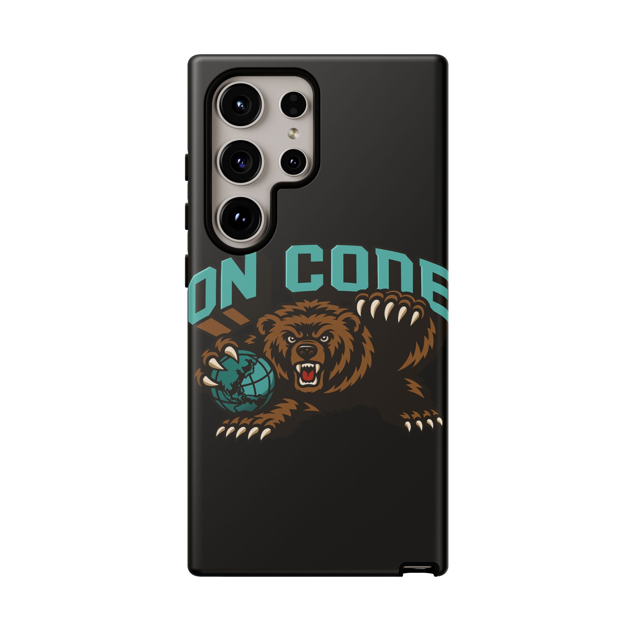 Bear Basketball Tough Phone Case — 'On Core' Protective iPhone Cover