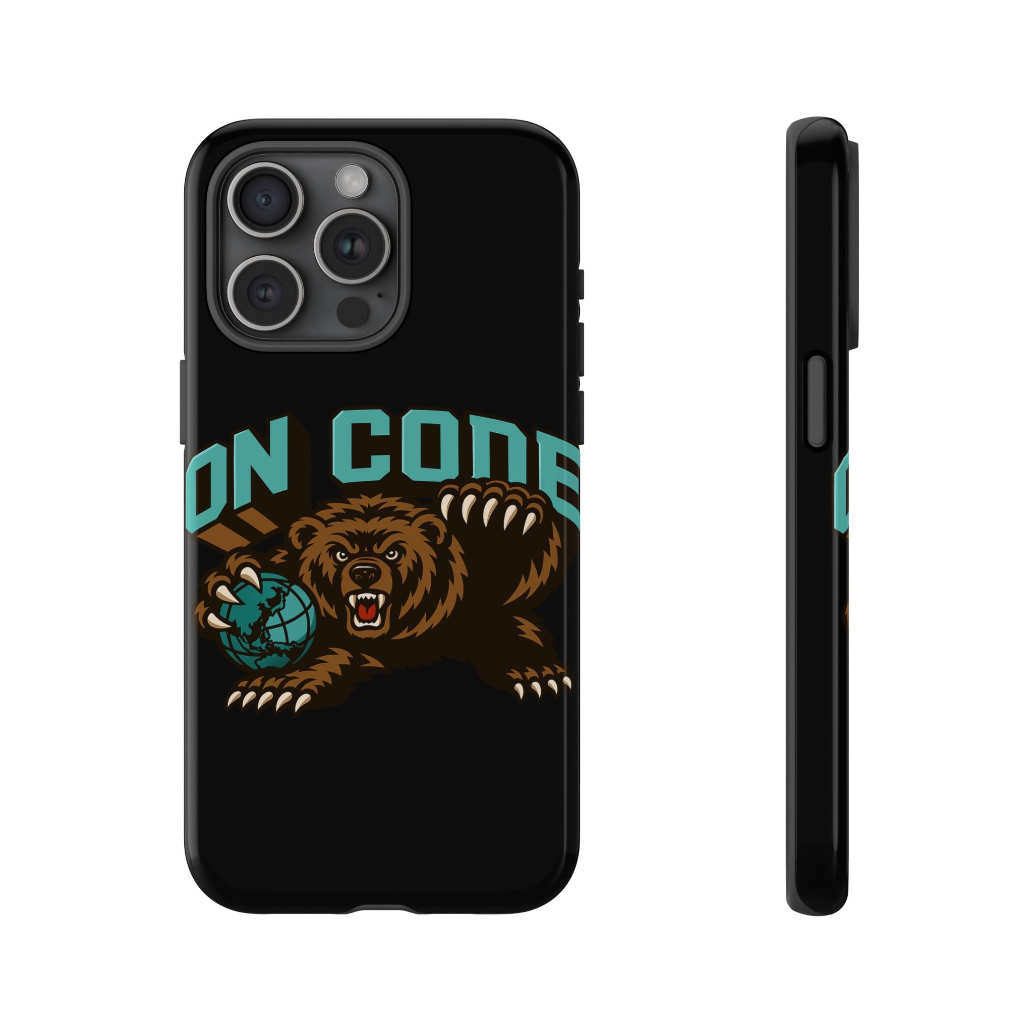 Bear Basketball Tough Phone Case — 'On Core' Protective iPhone Cover
