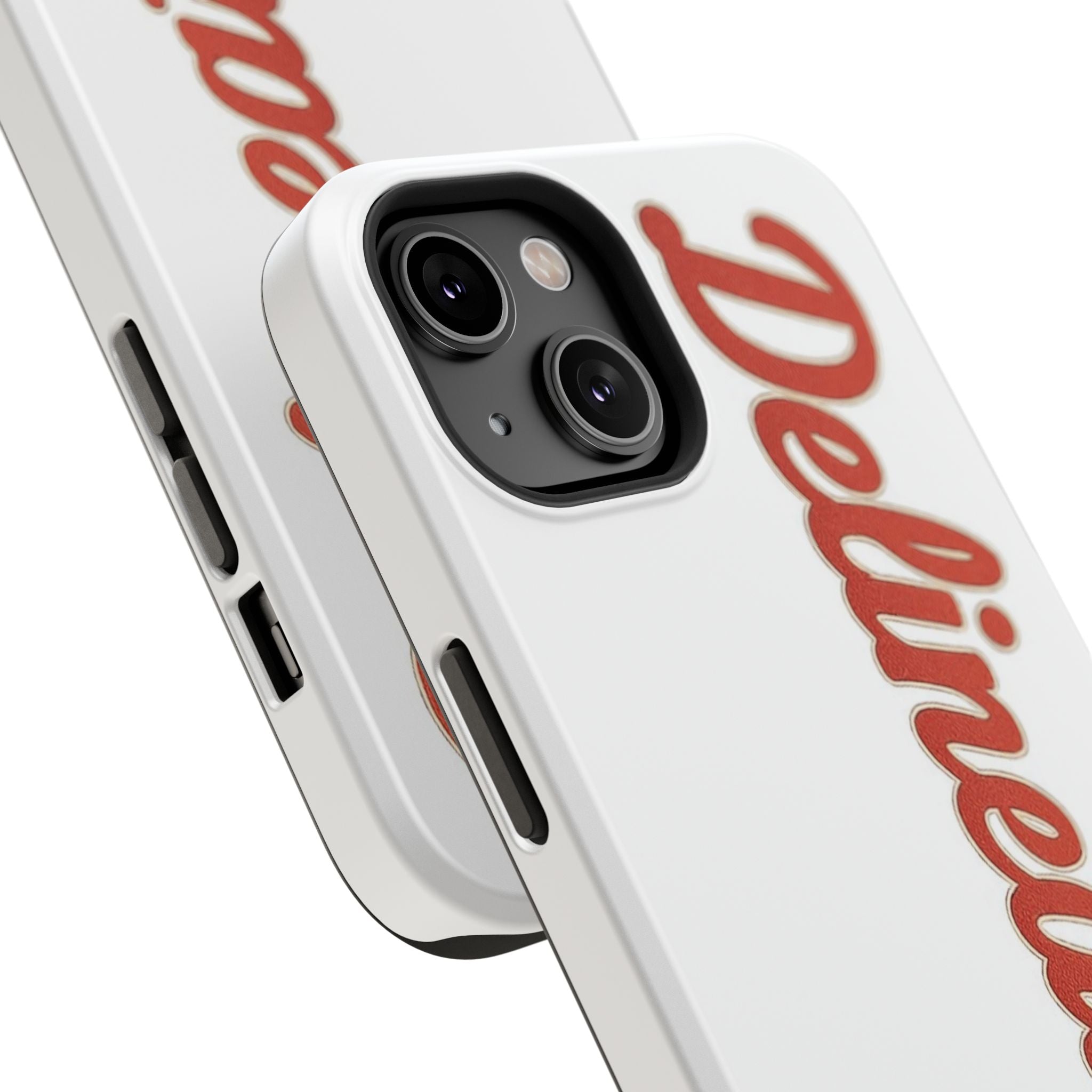 Delineation Script Phone Case — Impact‑Resistant Protective Cover