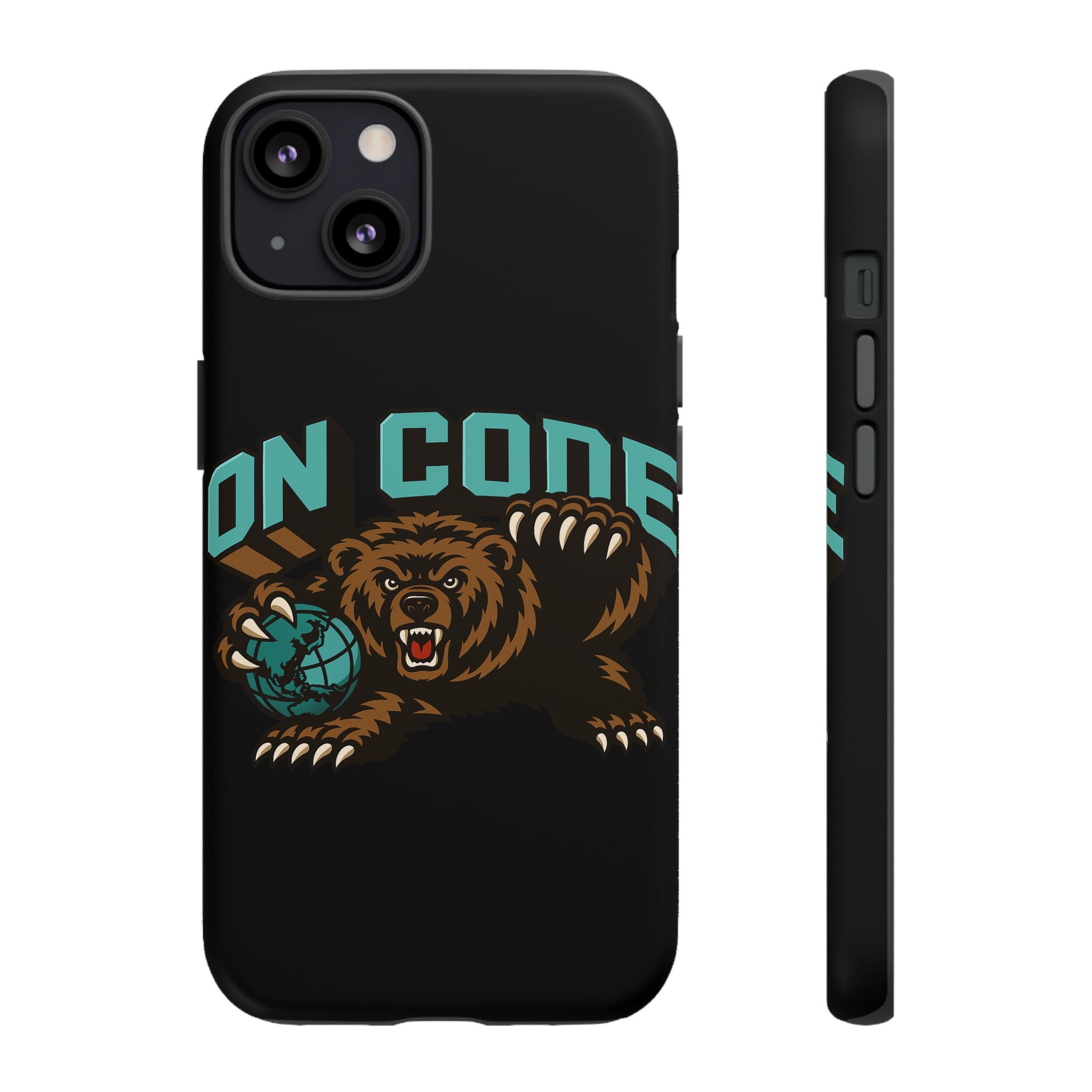 Bear Basketball Tough Phone Case — 'On Core' Protective iPhone Cover