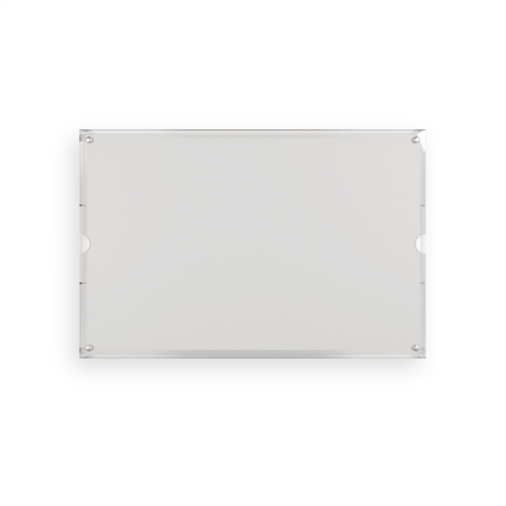 Acrylic Serving Tray – Bold "LAND OWNER" Decorative Bar & Coffee Table Tray
