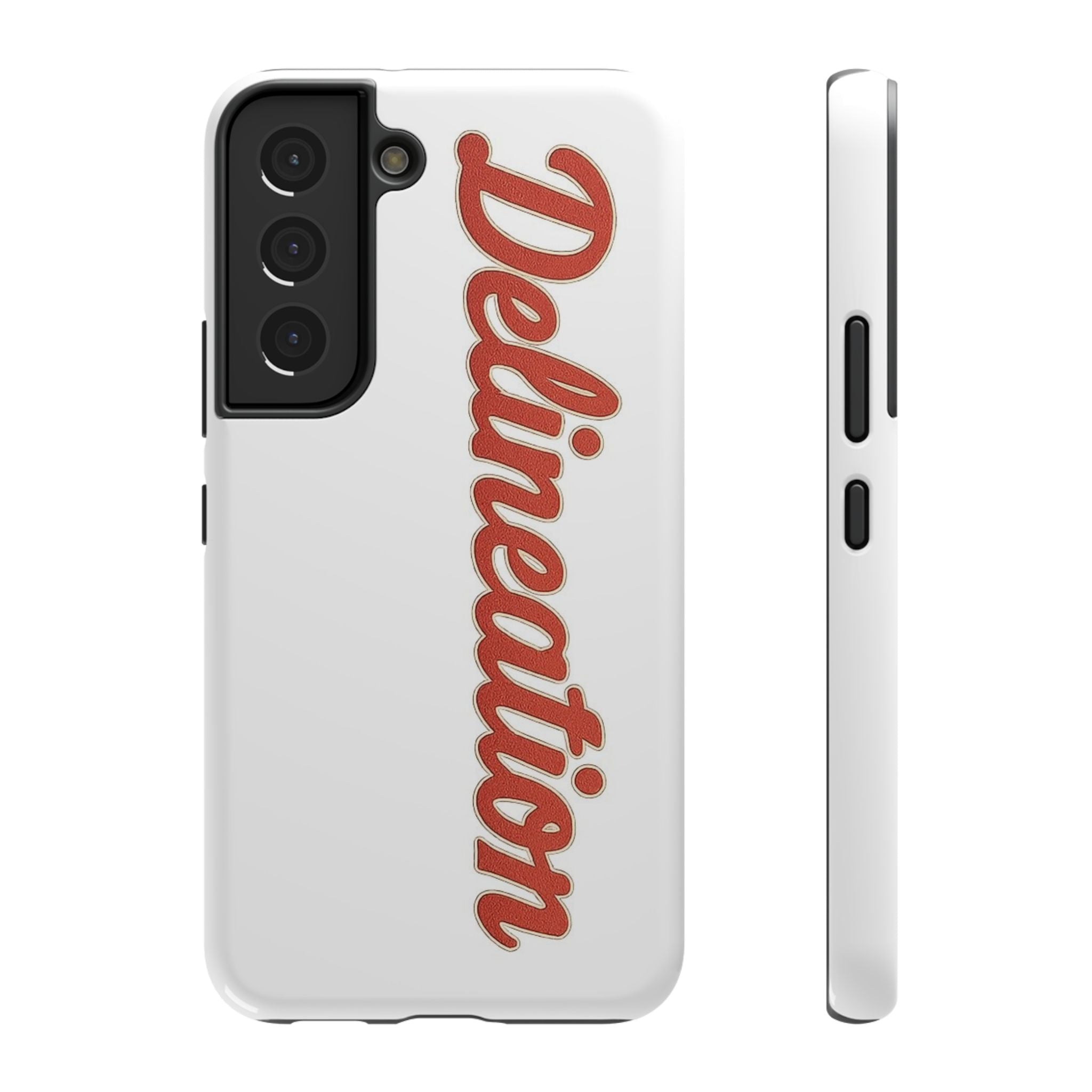 Delineation Script Phone Case — Impact‑Resistant Protective Cover